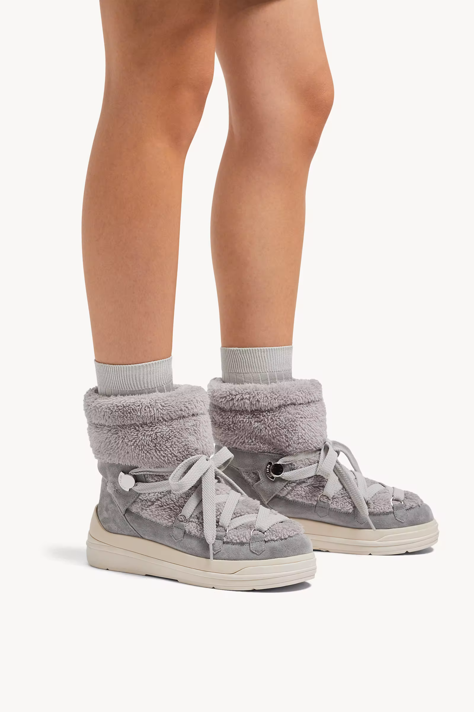 Insolux Faux Fur & Suede Snow Boots