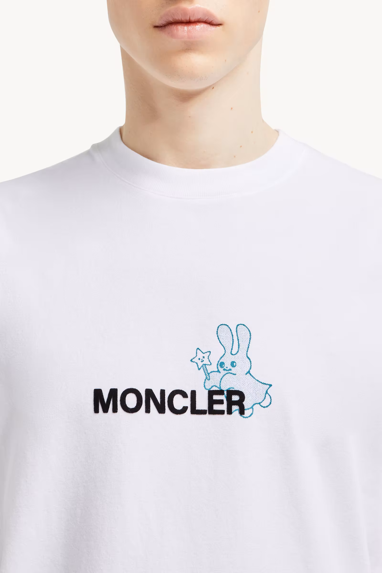 Moncler x FRGMT Cartoon Logo Cotton T-Shirt