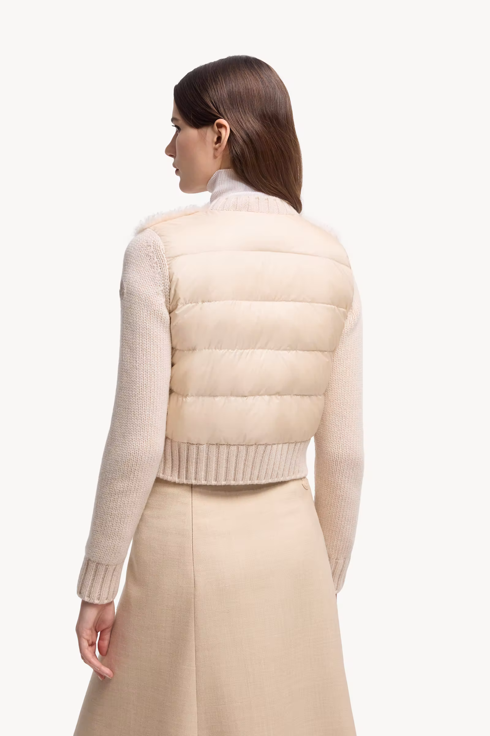 Padded Wool & Teddy Cardigan