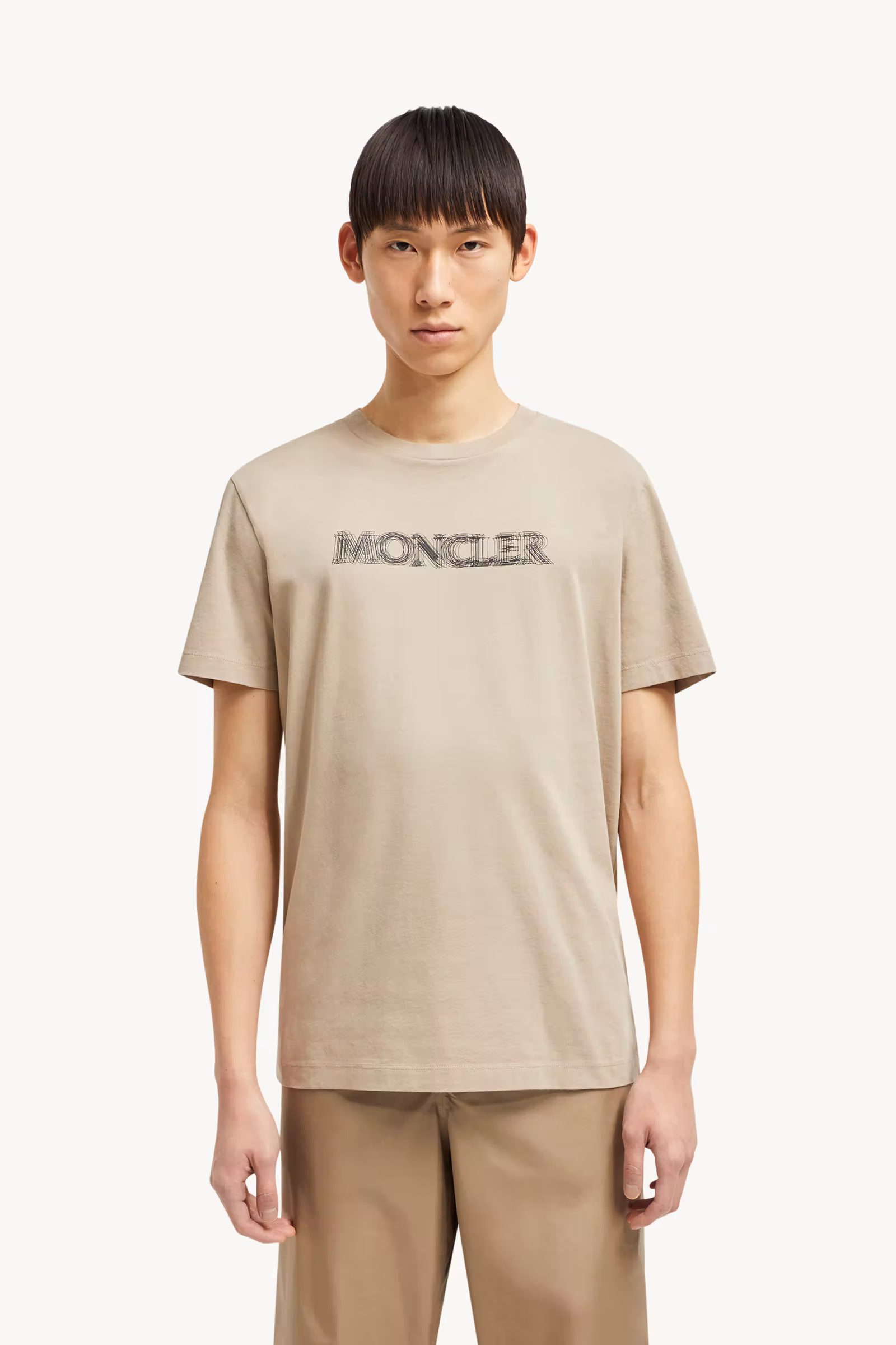Blurred Logo Cotton T-Shirt