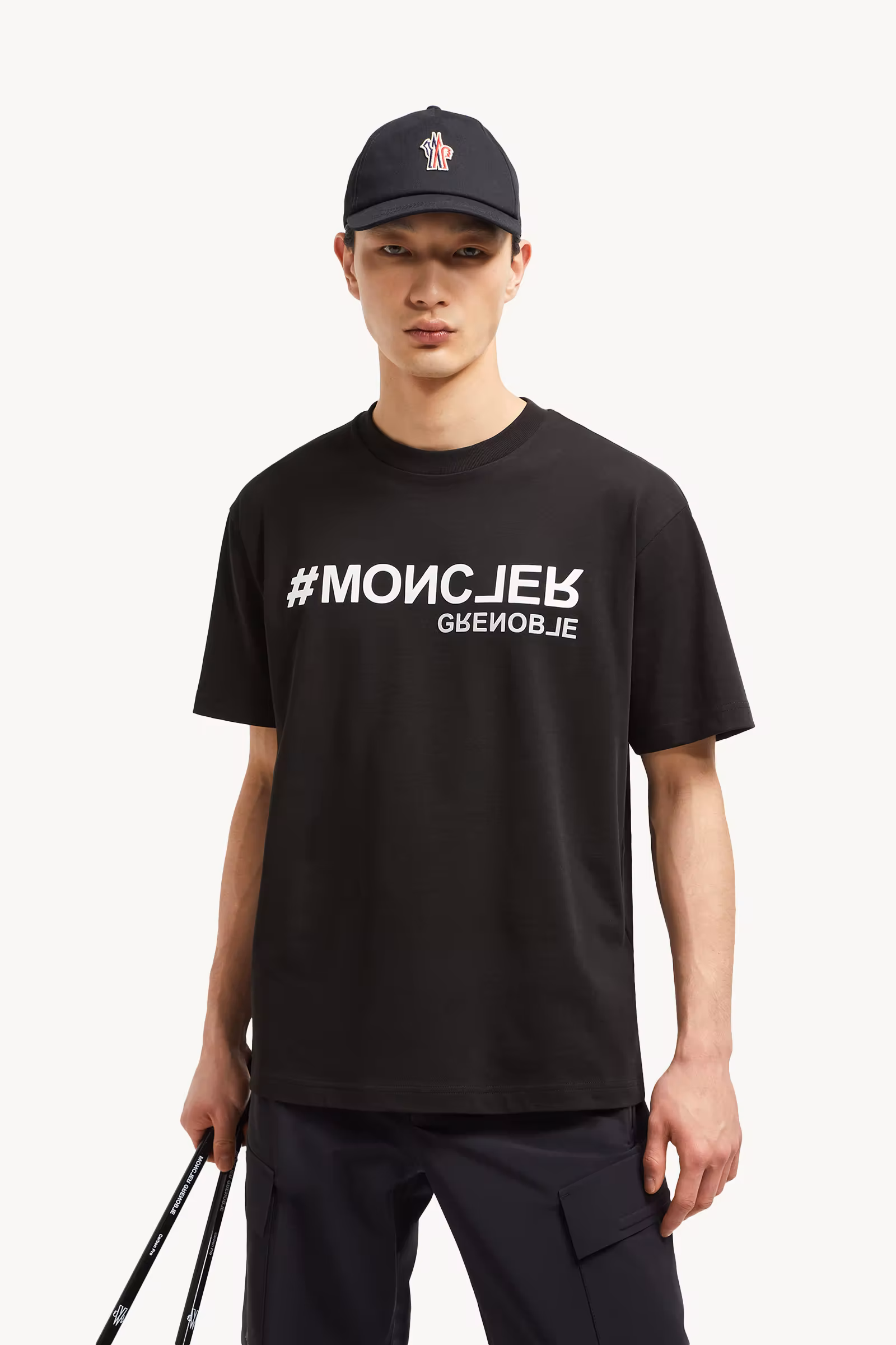 Mirrored Logo Cotton T-Shirt