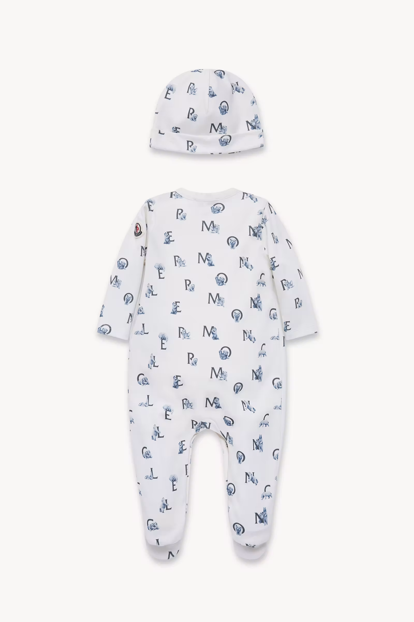 Teddy Bear Logo Print Cotton Set