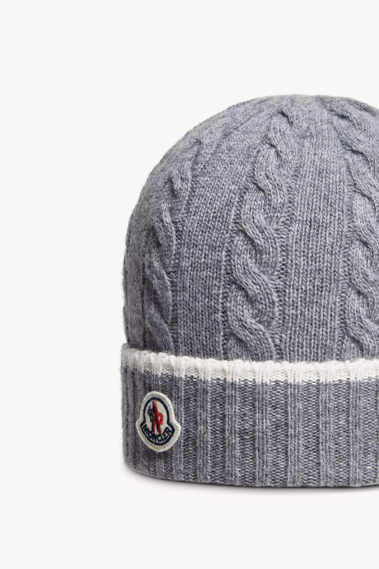 Stripe-Trimmed Wool Beanie