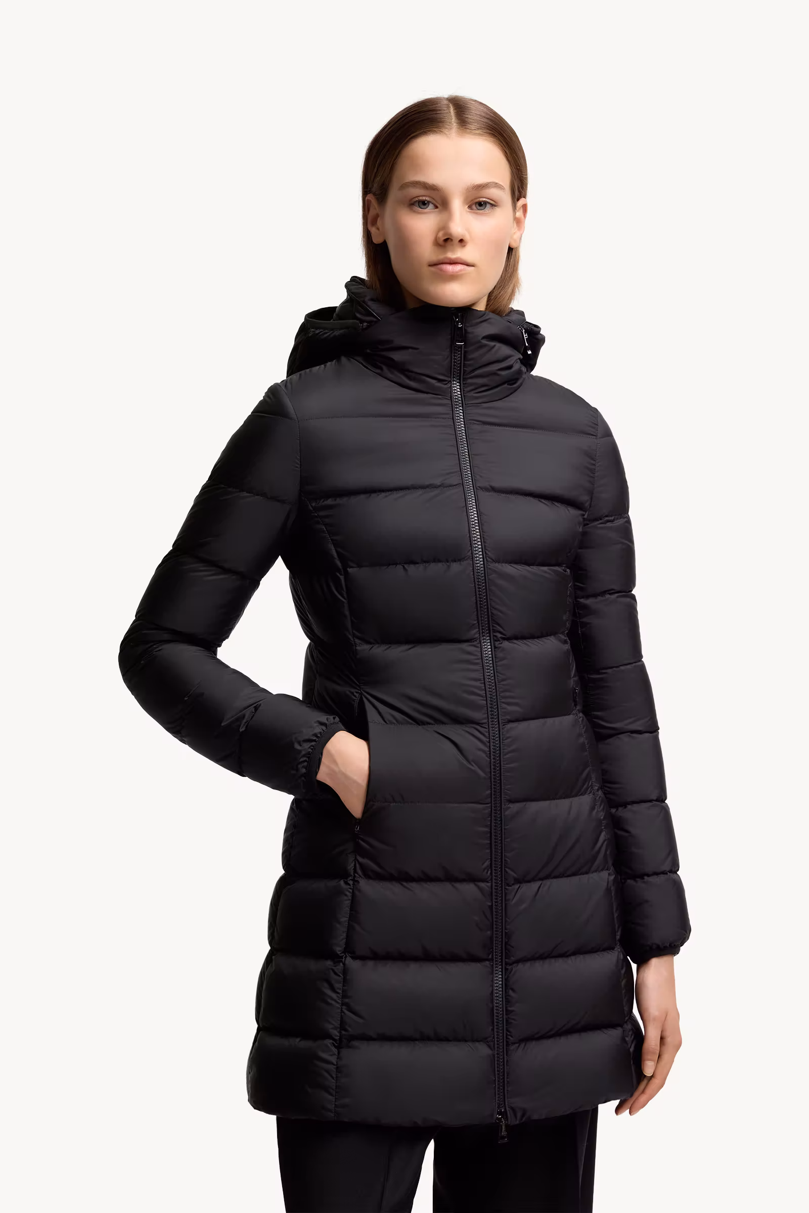 Gie Hooded Long Down Jacket
