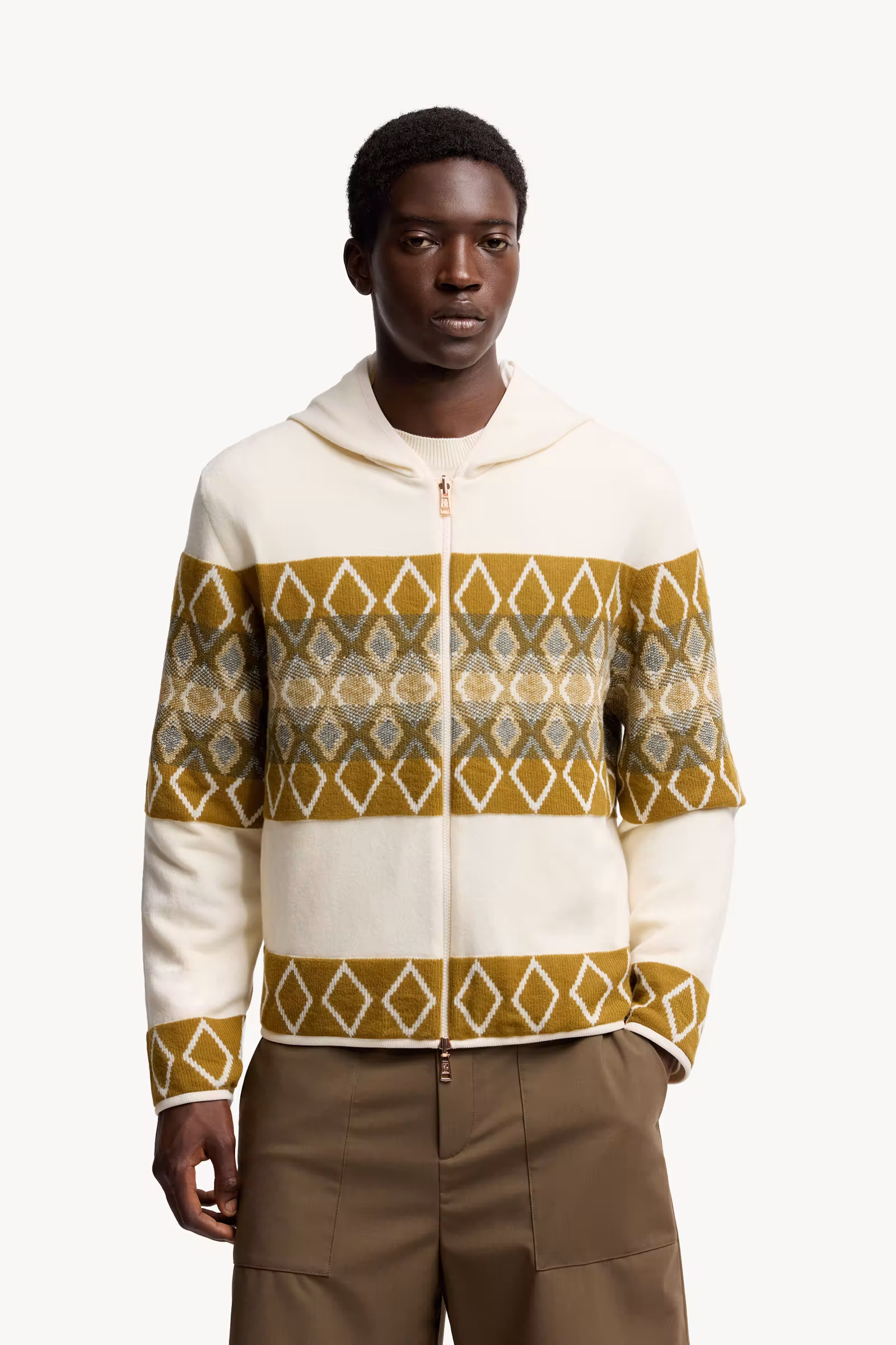 Reversible Wool Zip-Up Hoodie