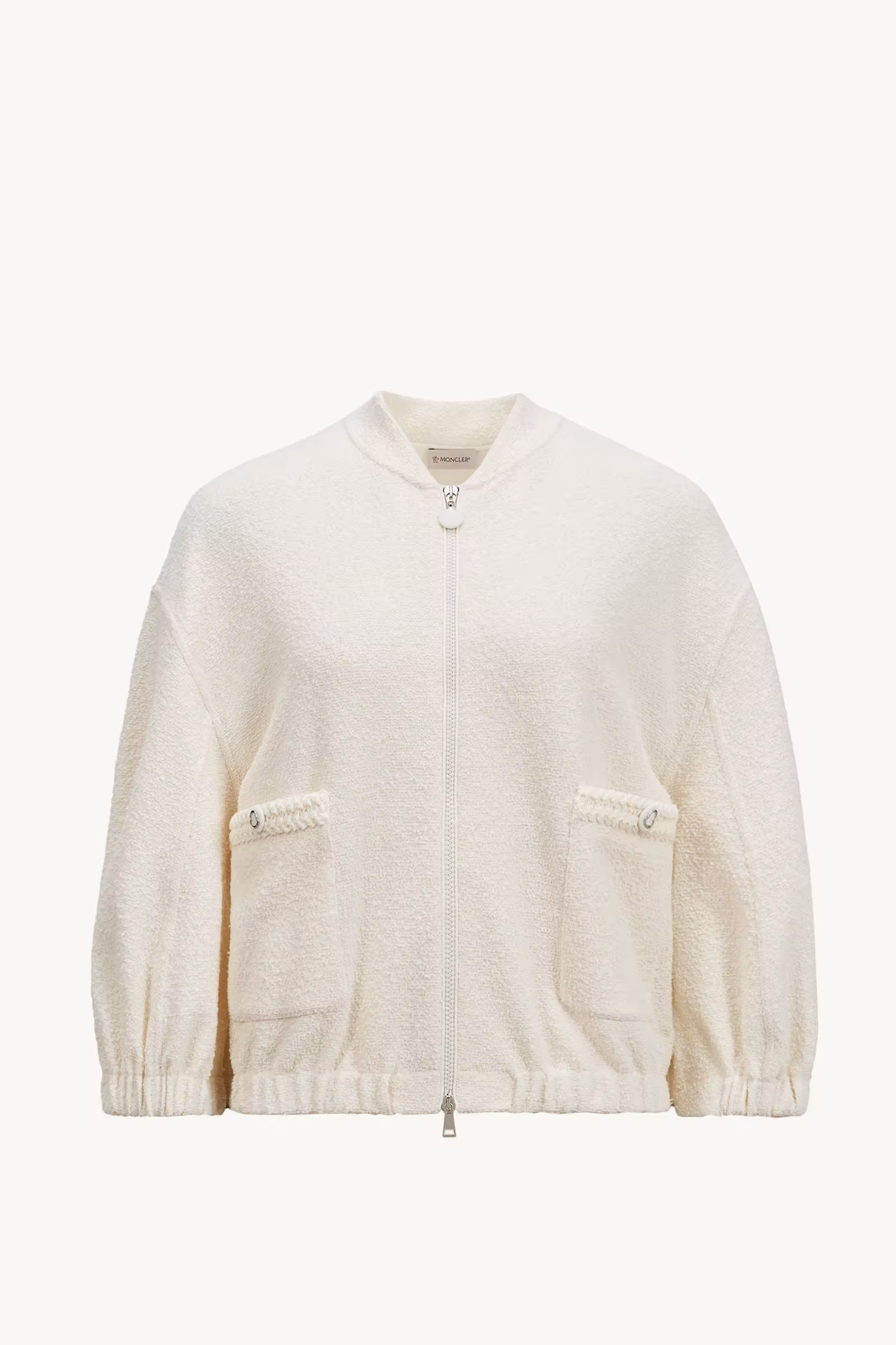 2-in-1 Bouclé Zip-Up Cardigan