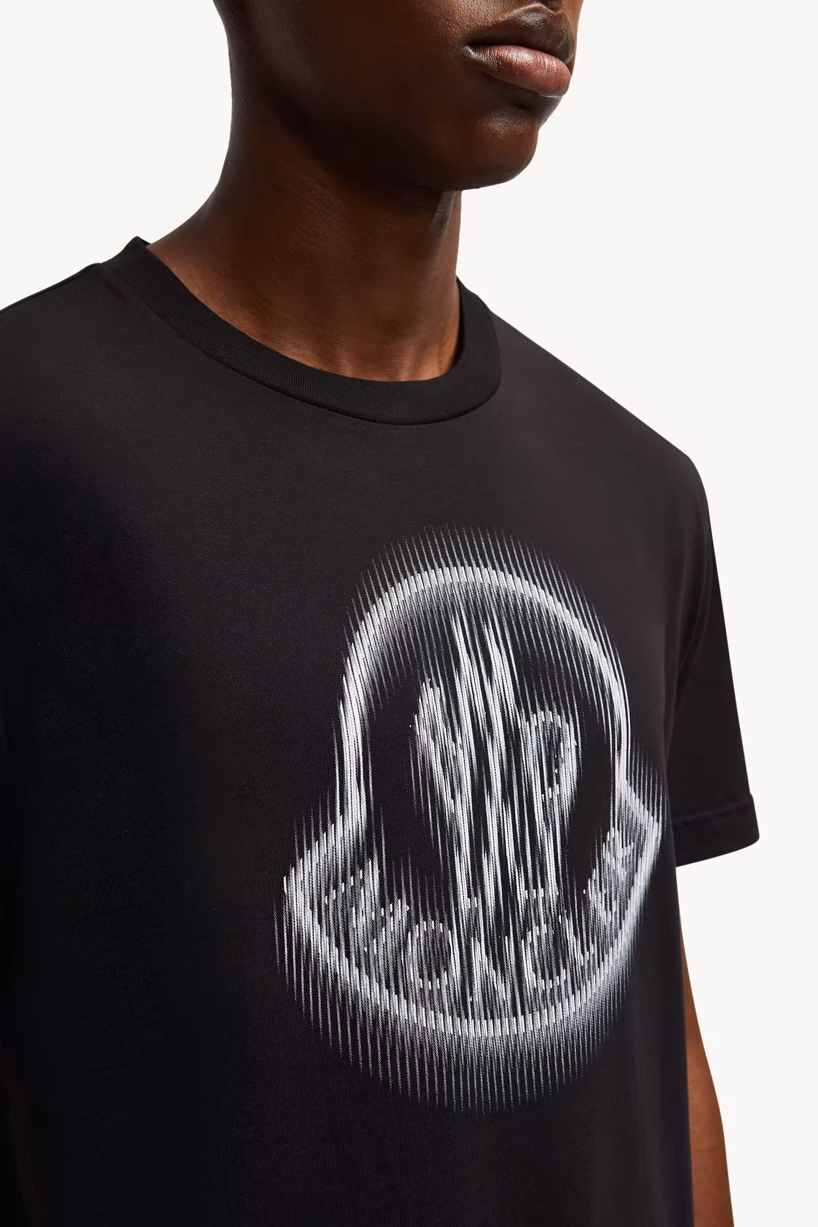 Blurred Logo Cotton T-Shirt