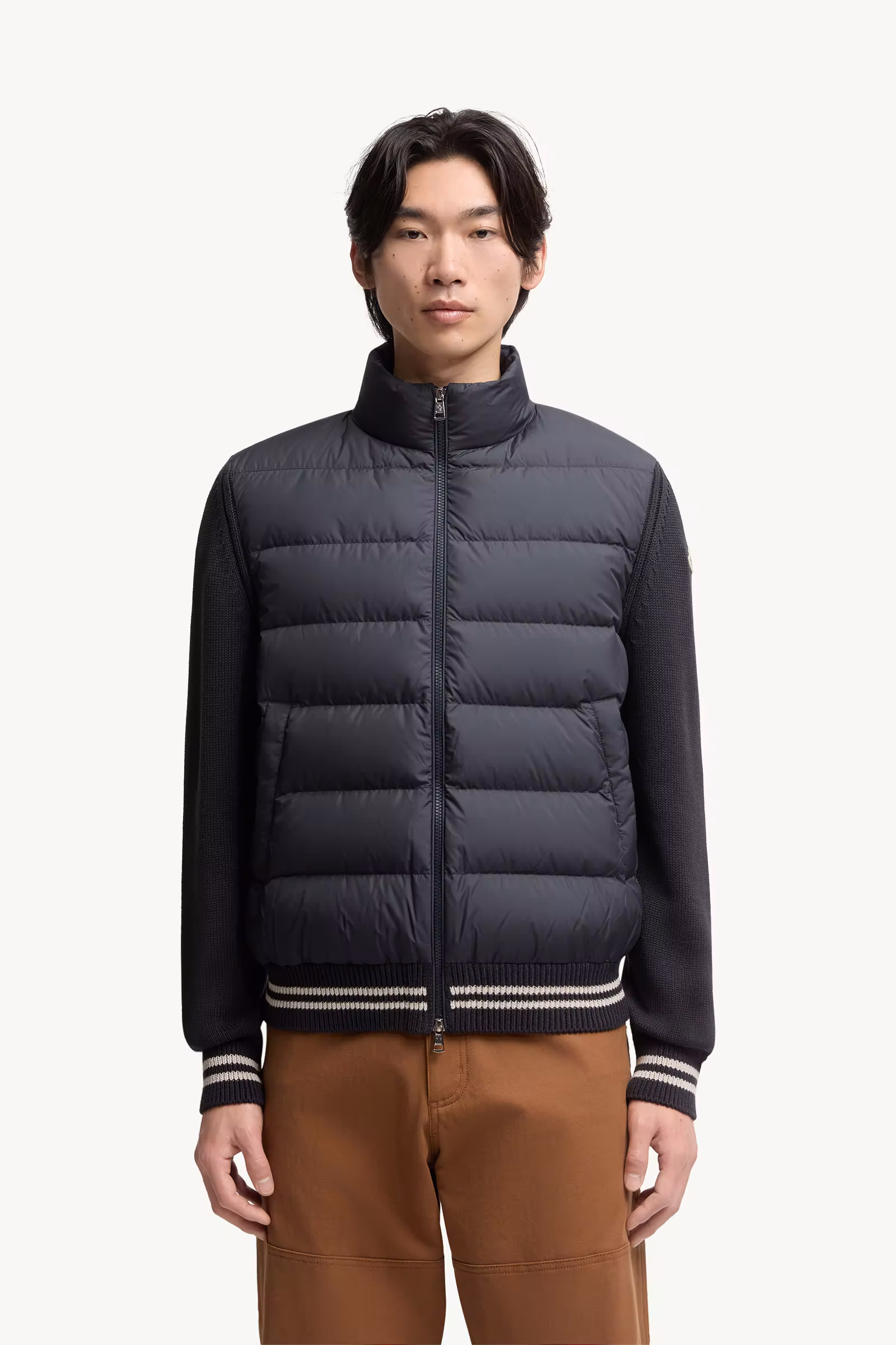 Padded Cotton Cardigan