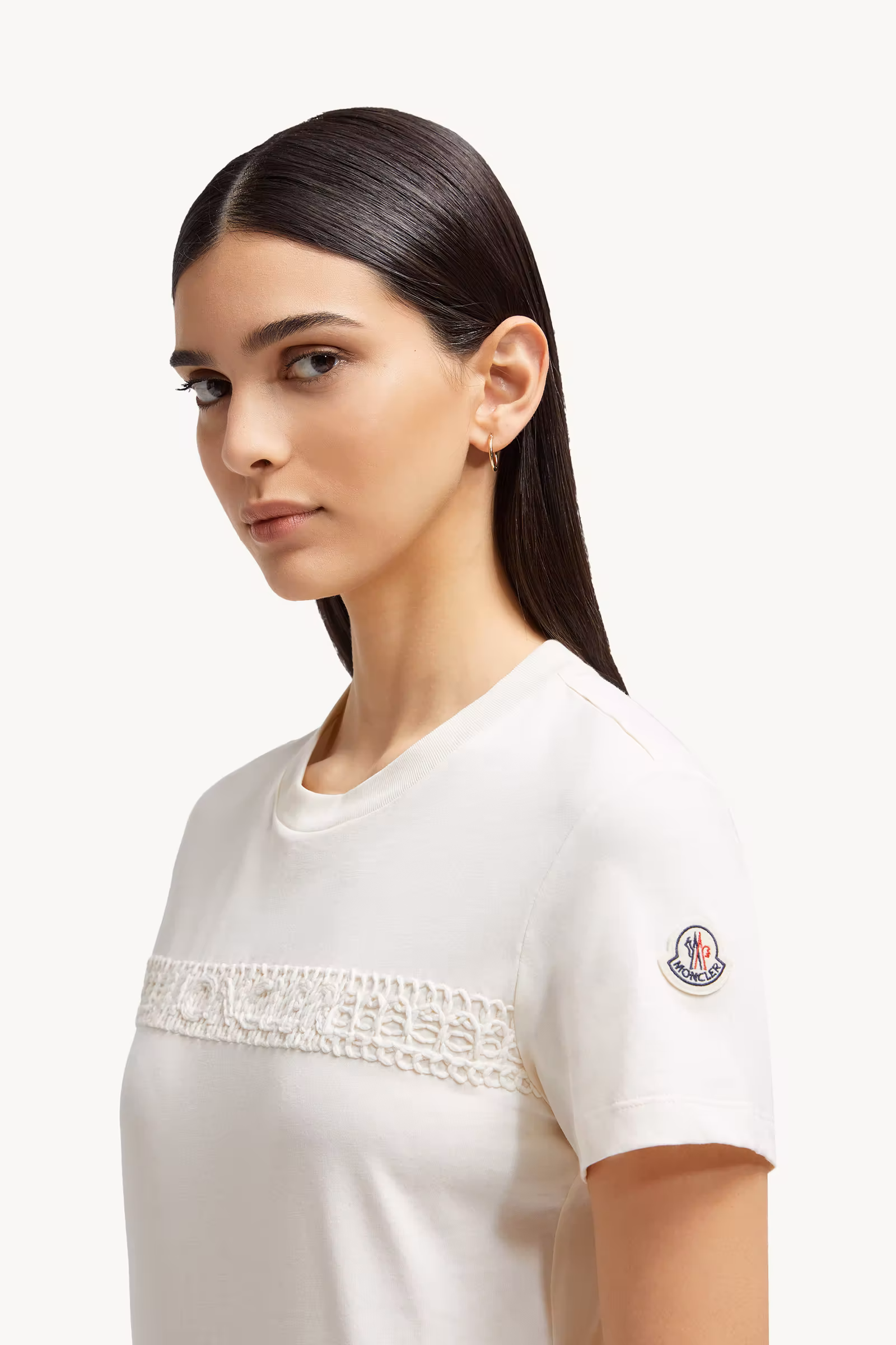 Embroidered Logo Cotton T-Shirt