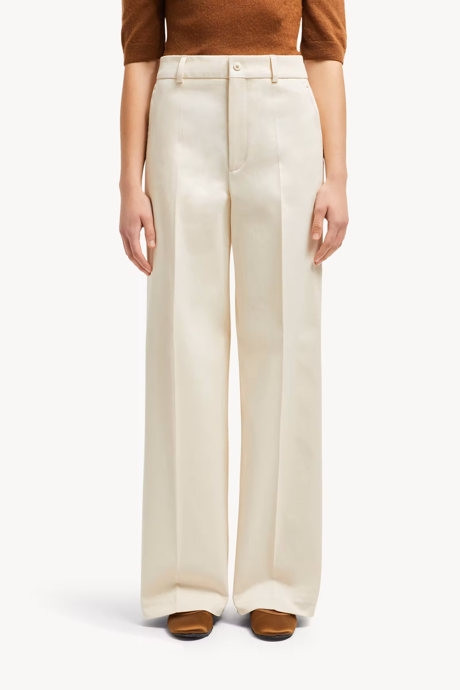 Tailored Cotton Gabardine Pants