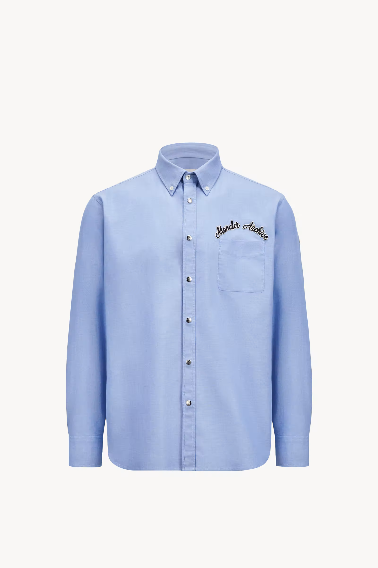 Embroidered Logo Oxford Cotton Shirt