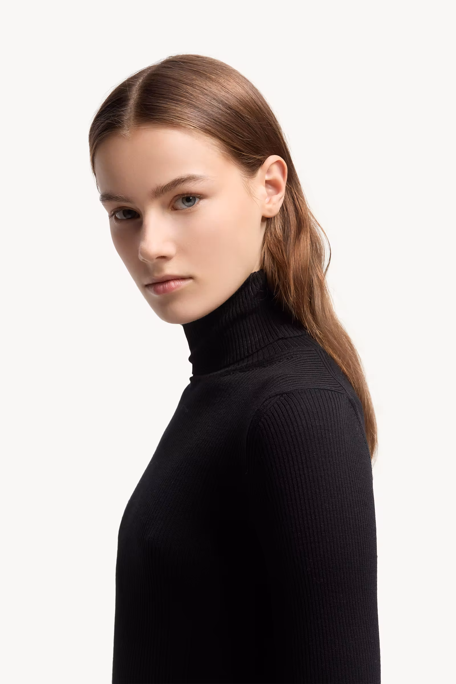 Logo Wool Turtleneck Sweater