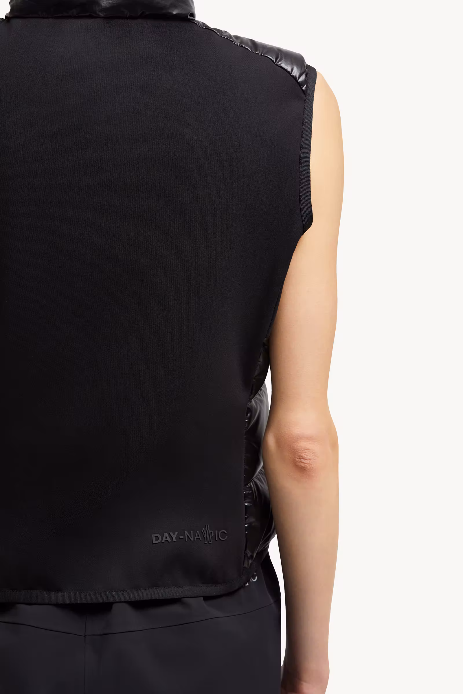 Padded Zip-Up Jersey Vest