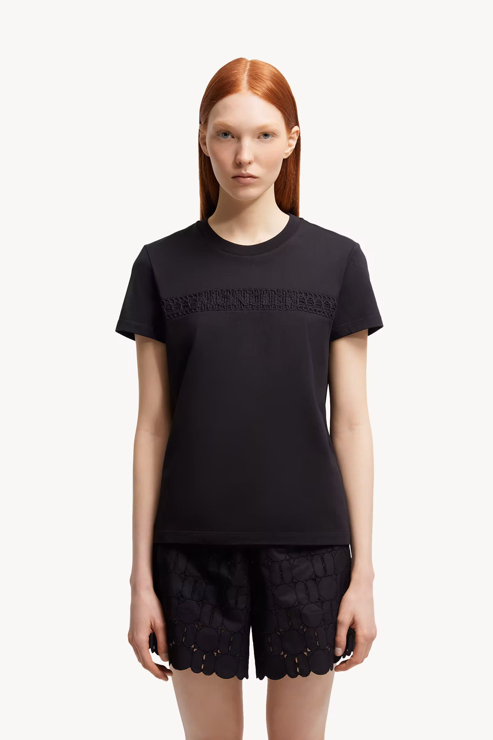 Embroidered Logo Cotton T-Shirt