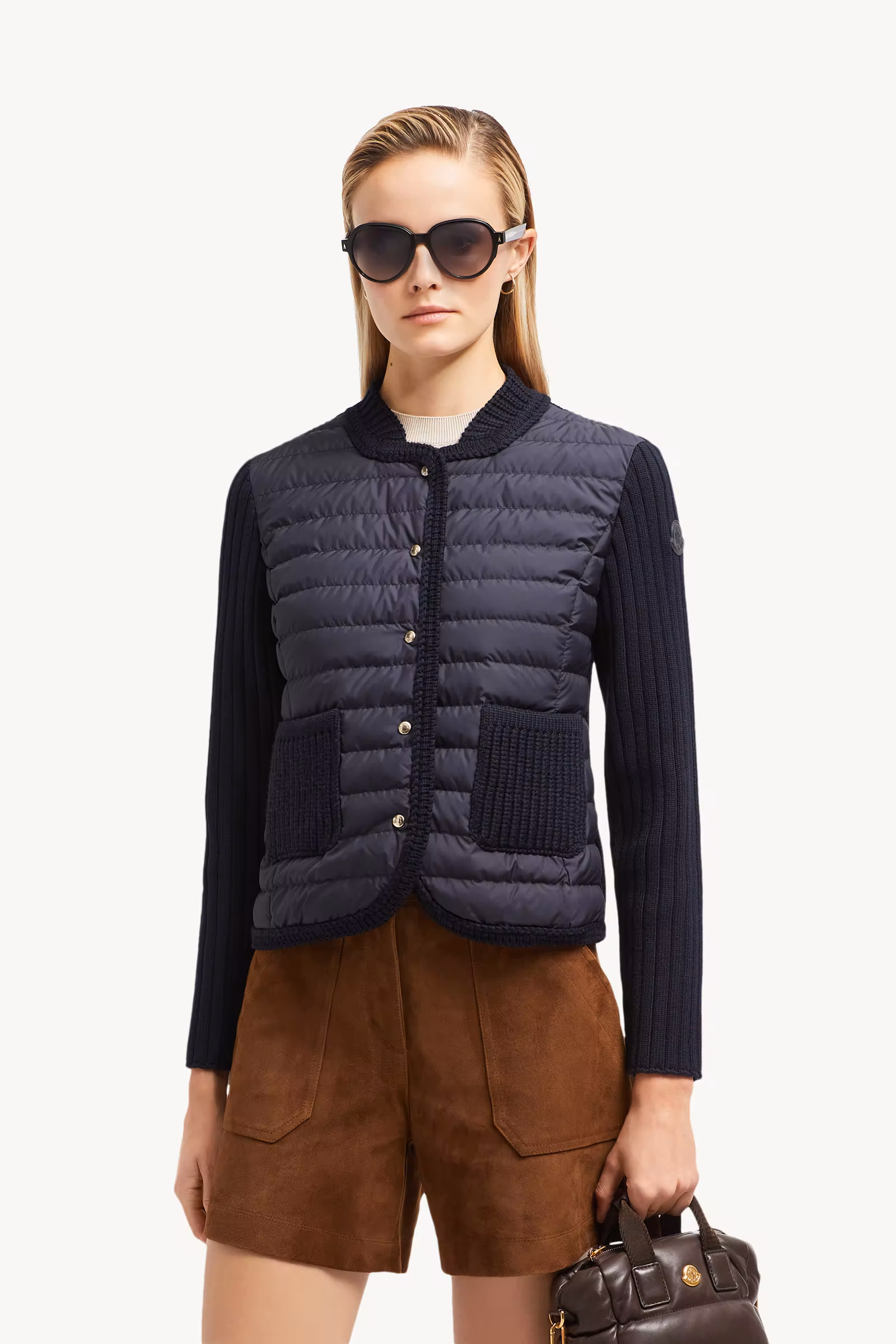 Padded Wool Cardigan