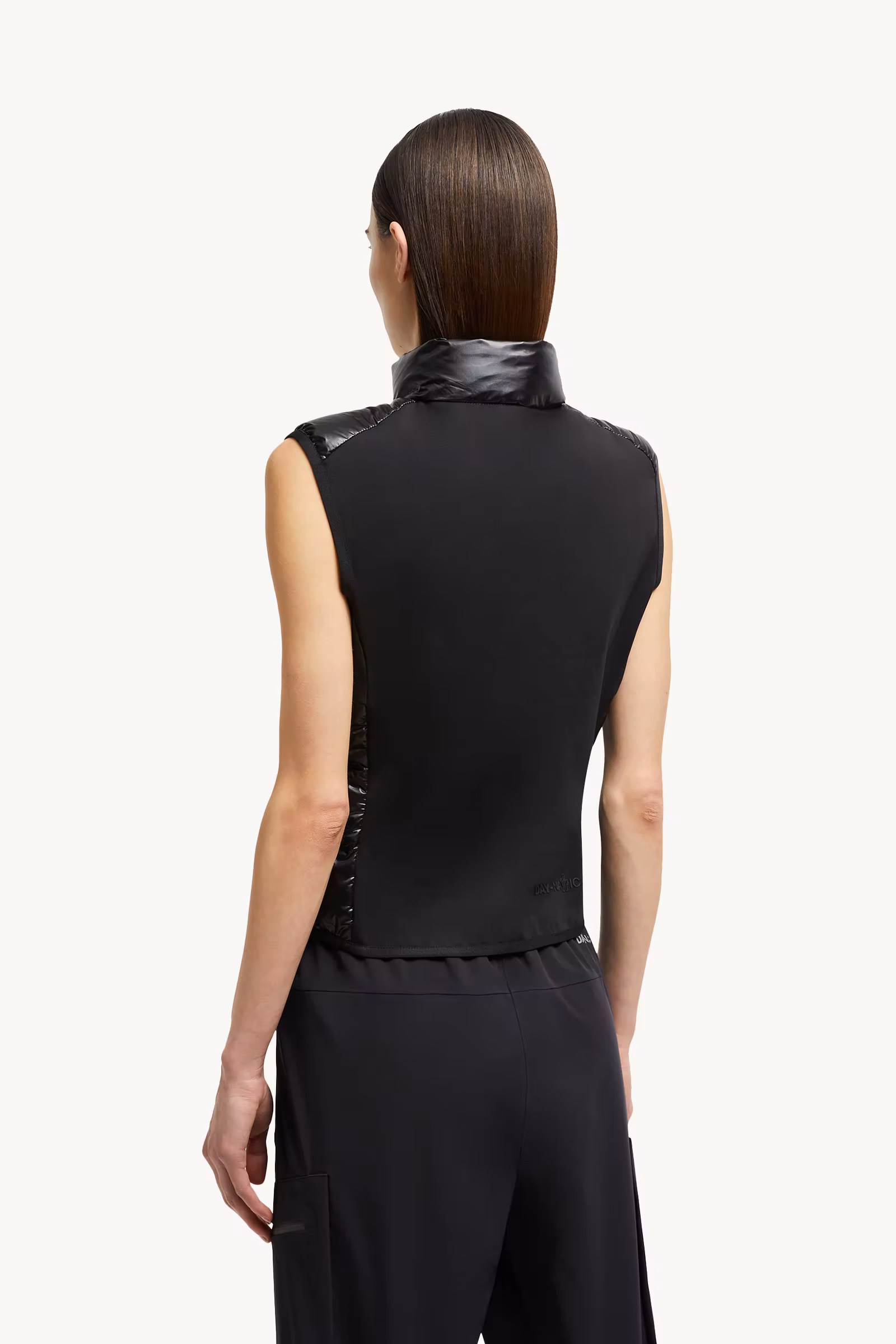 Padded Zip-Up Jersey Vest