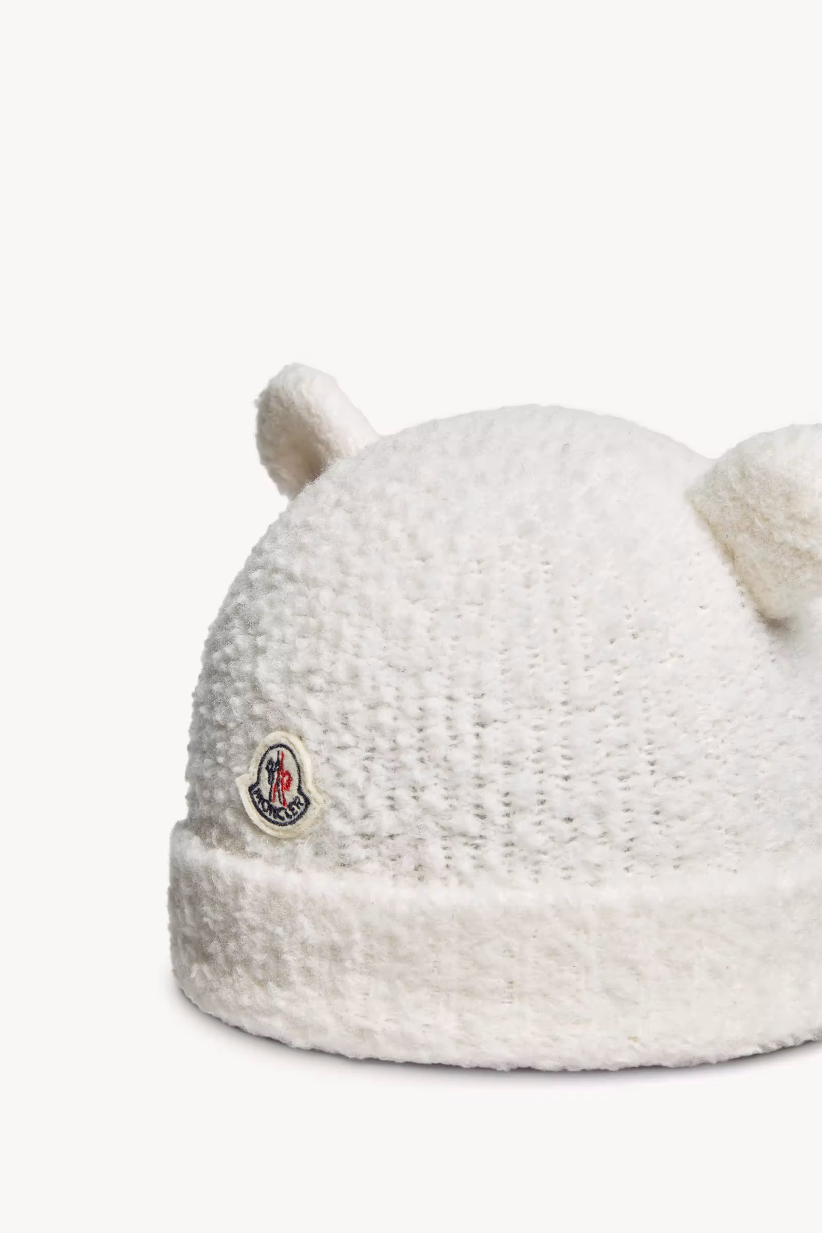 Wool Blend Beanie with Teddy Bear Ears