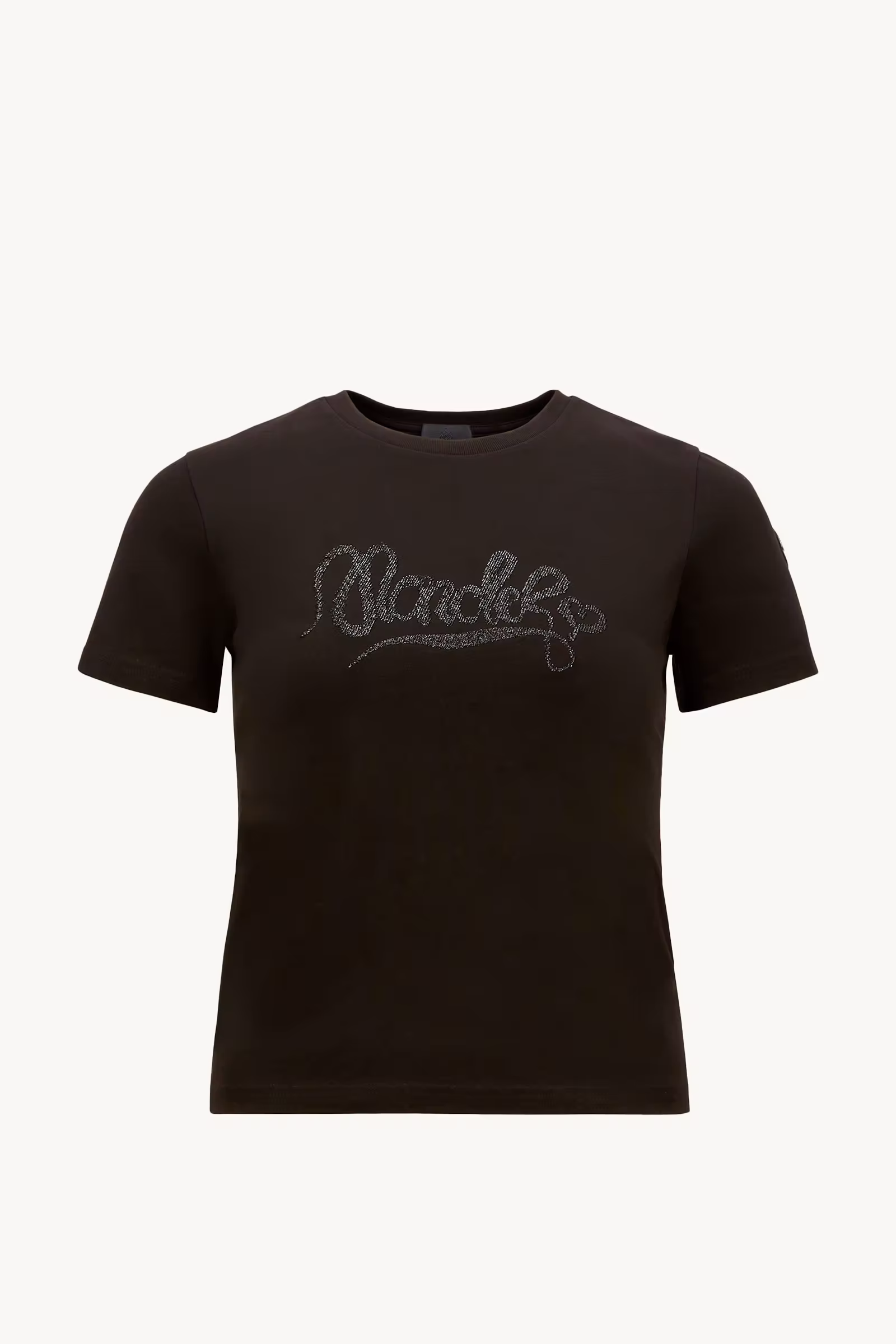 Embroidered Calligraphy Logo Cotton T-Shirt