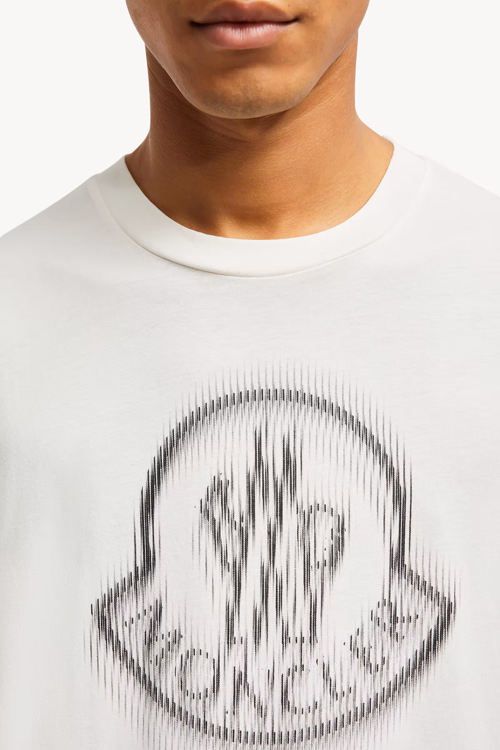 Blurred Logo Cotton T-Shirt