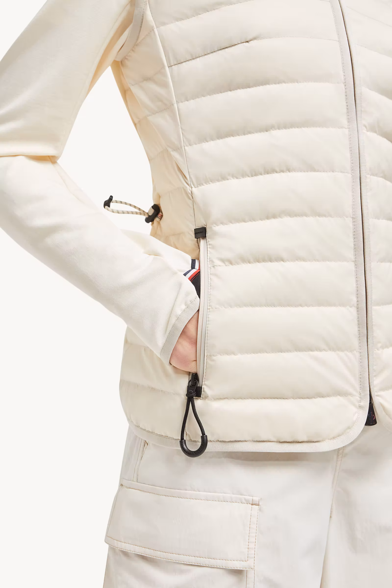 Padded Zip-Up Cotton Hoodie