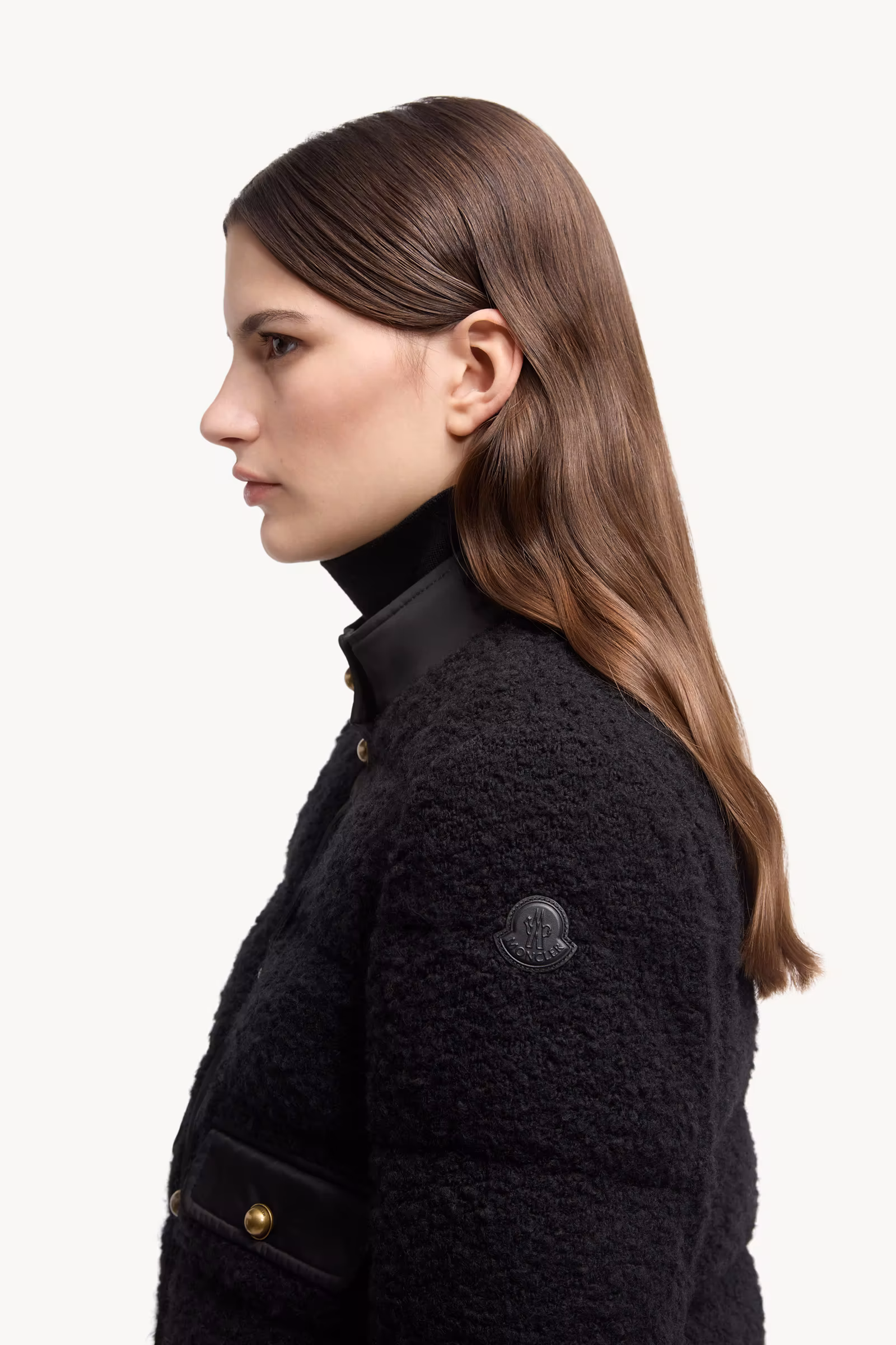 Blandy Wool Blend Bouclé Short Down Jacket