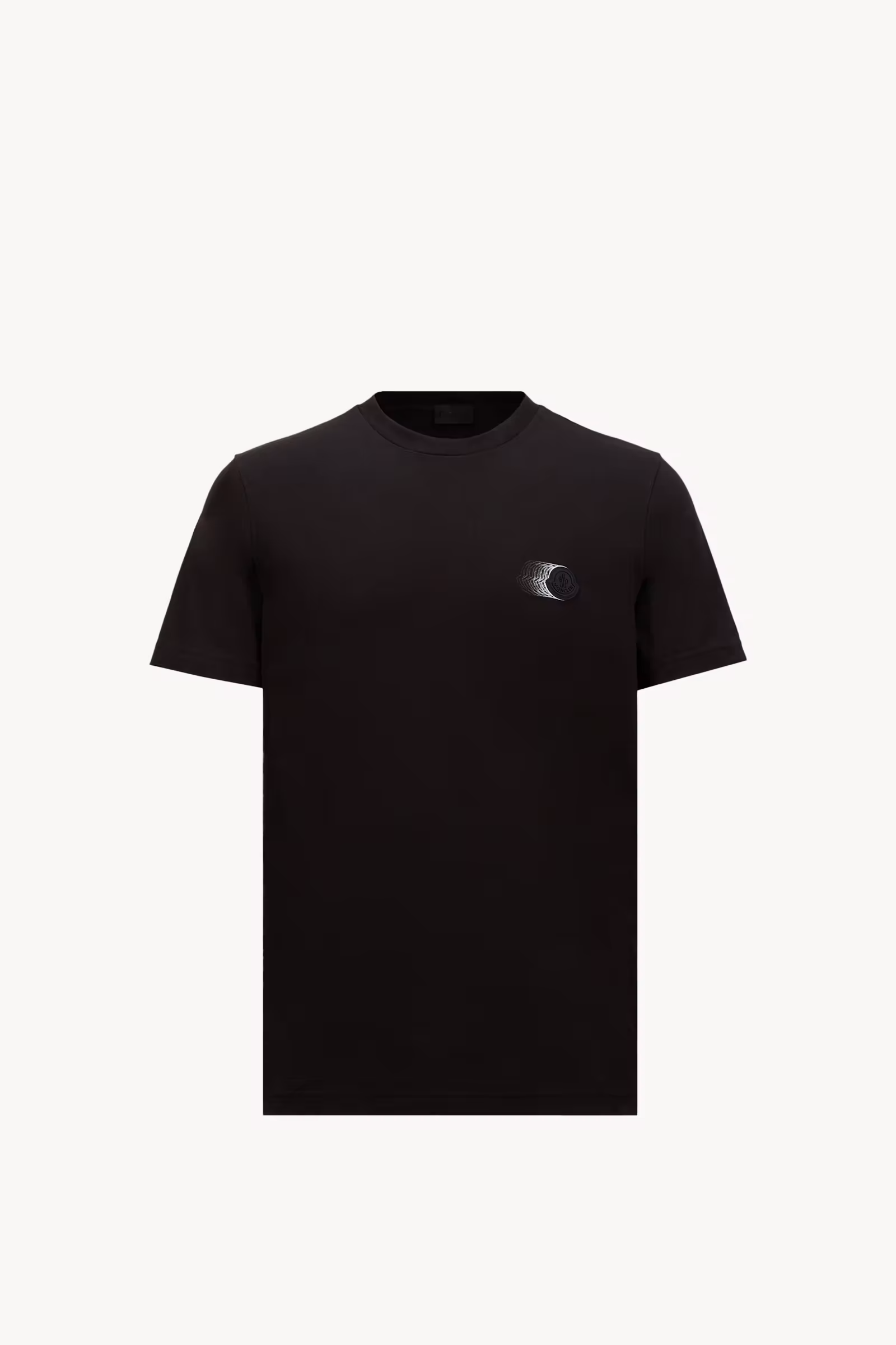 Faded Logo Motif Cotton T-Shirt