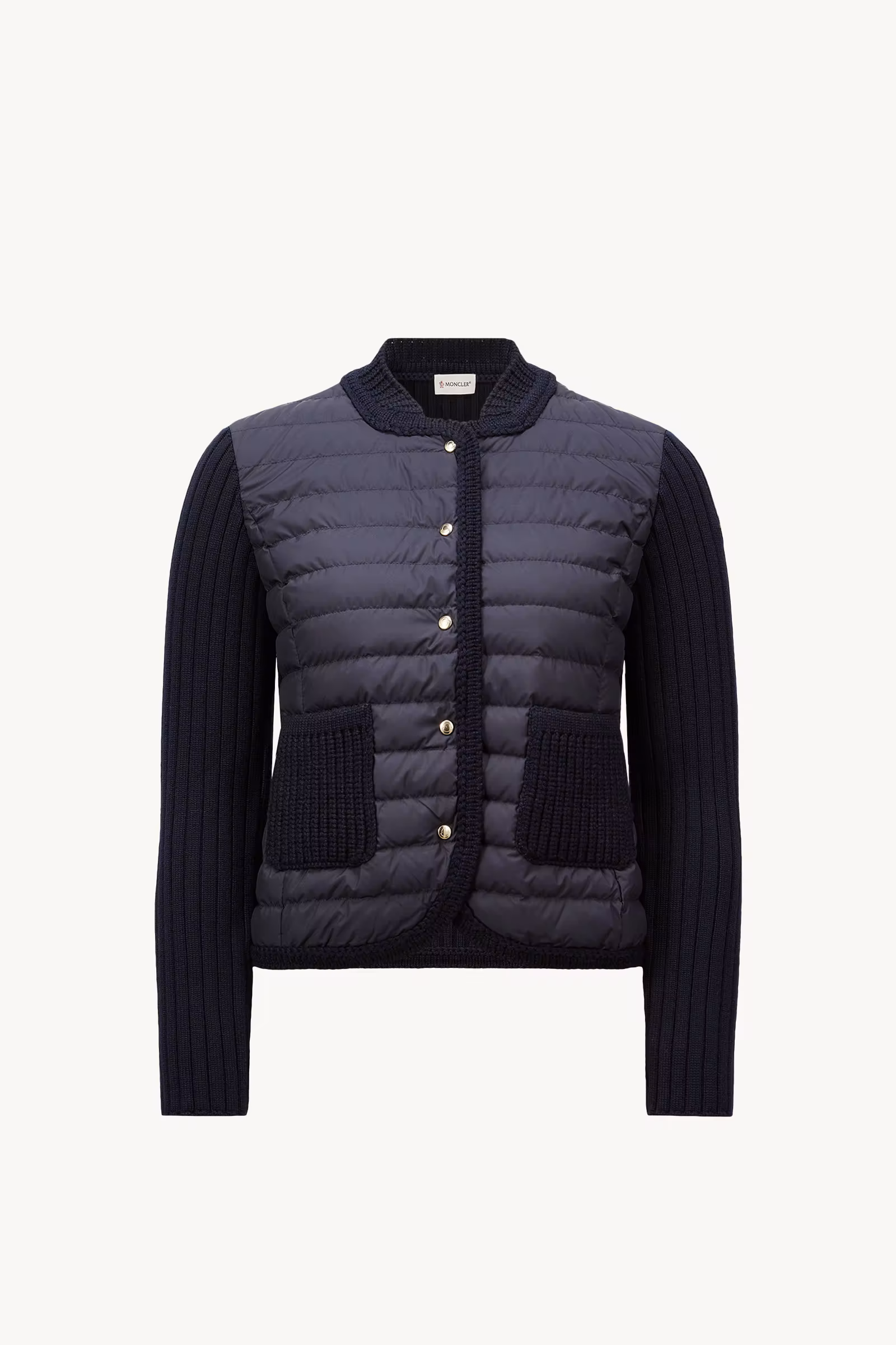 Padded Wool Cardigan