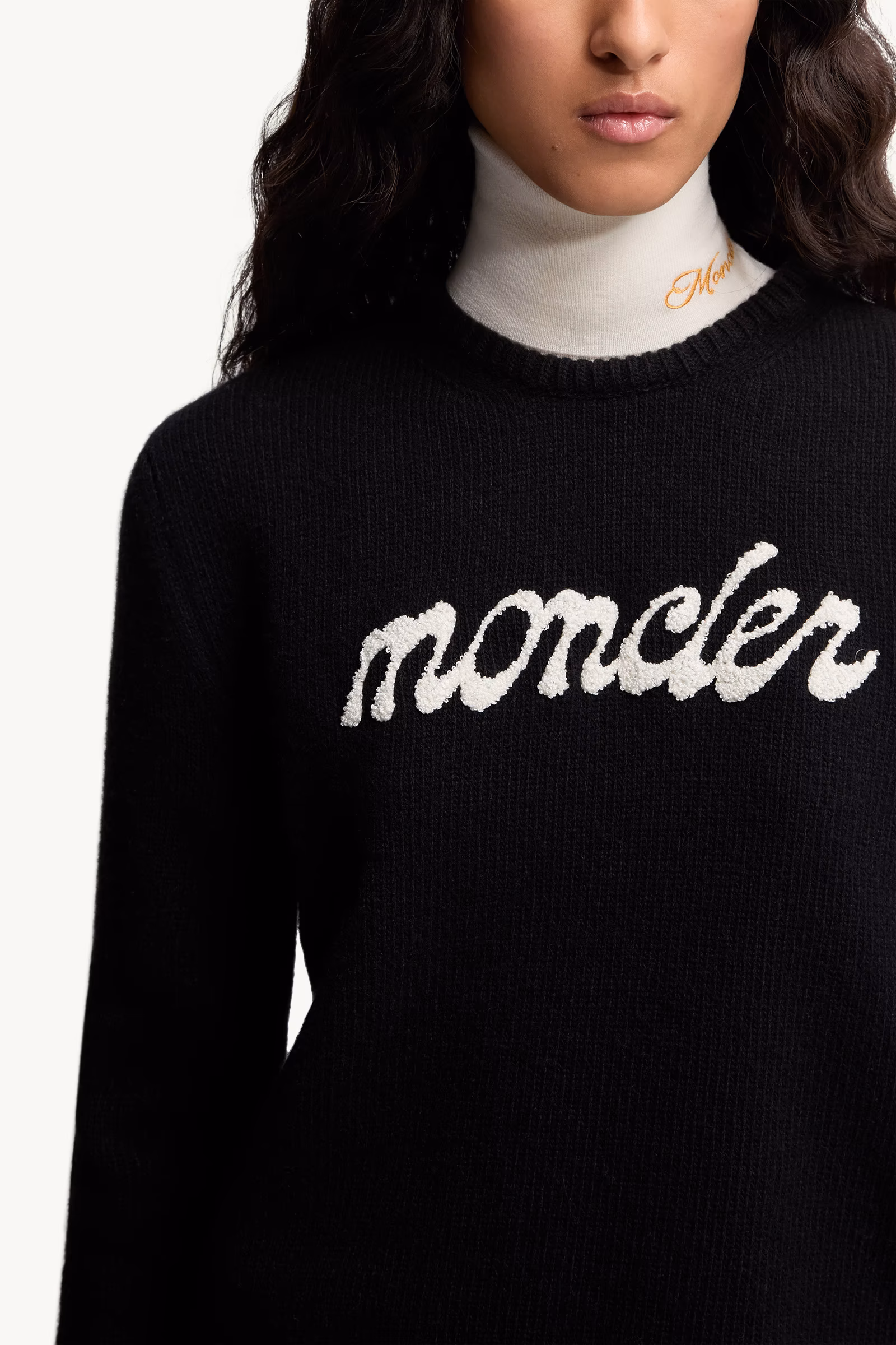 Embroidered Logo Wool & Cashmere Sweater