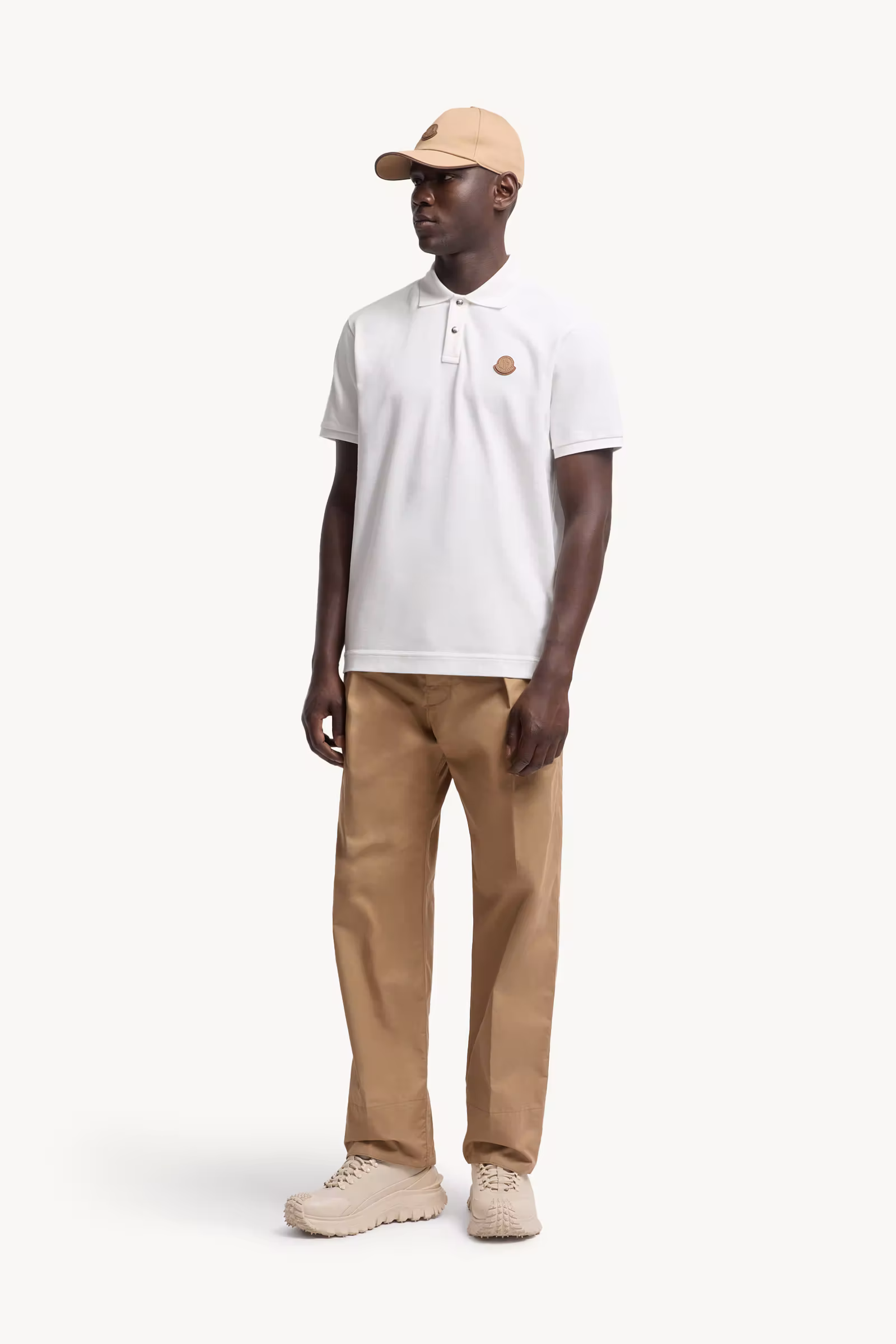 Logo Patch Cotton Piquet Polo Shirt