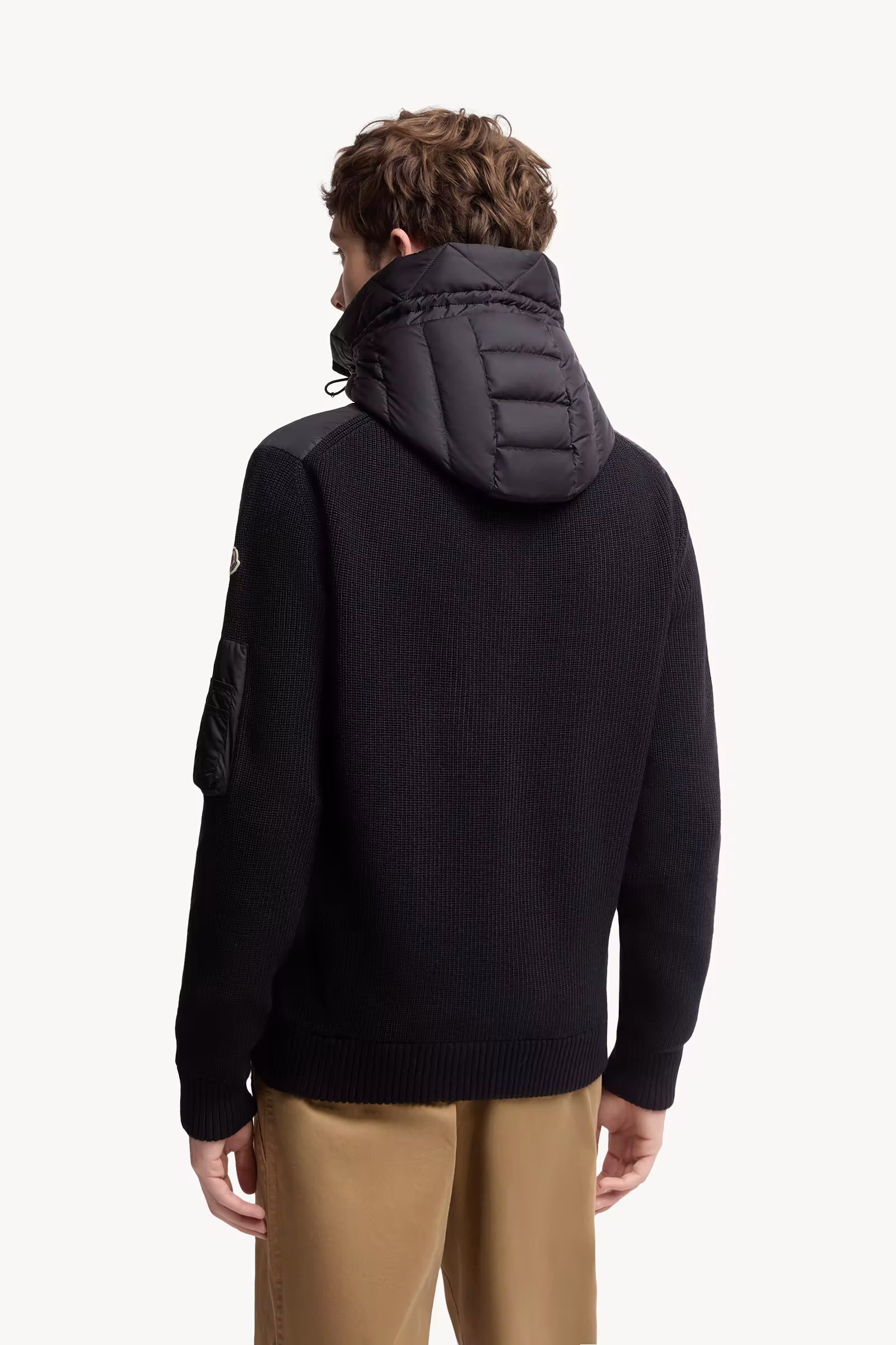 Padded Zip-Up Cardigan