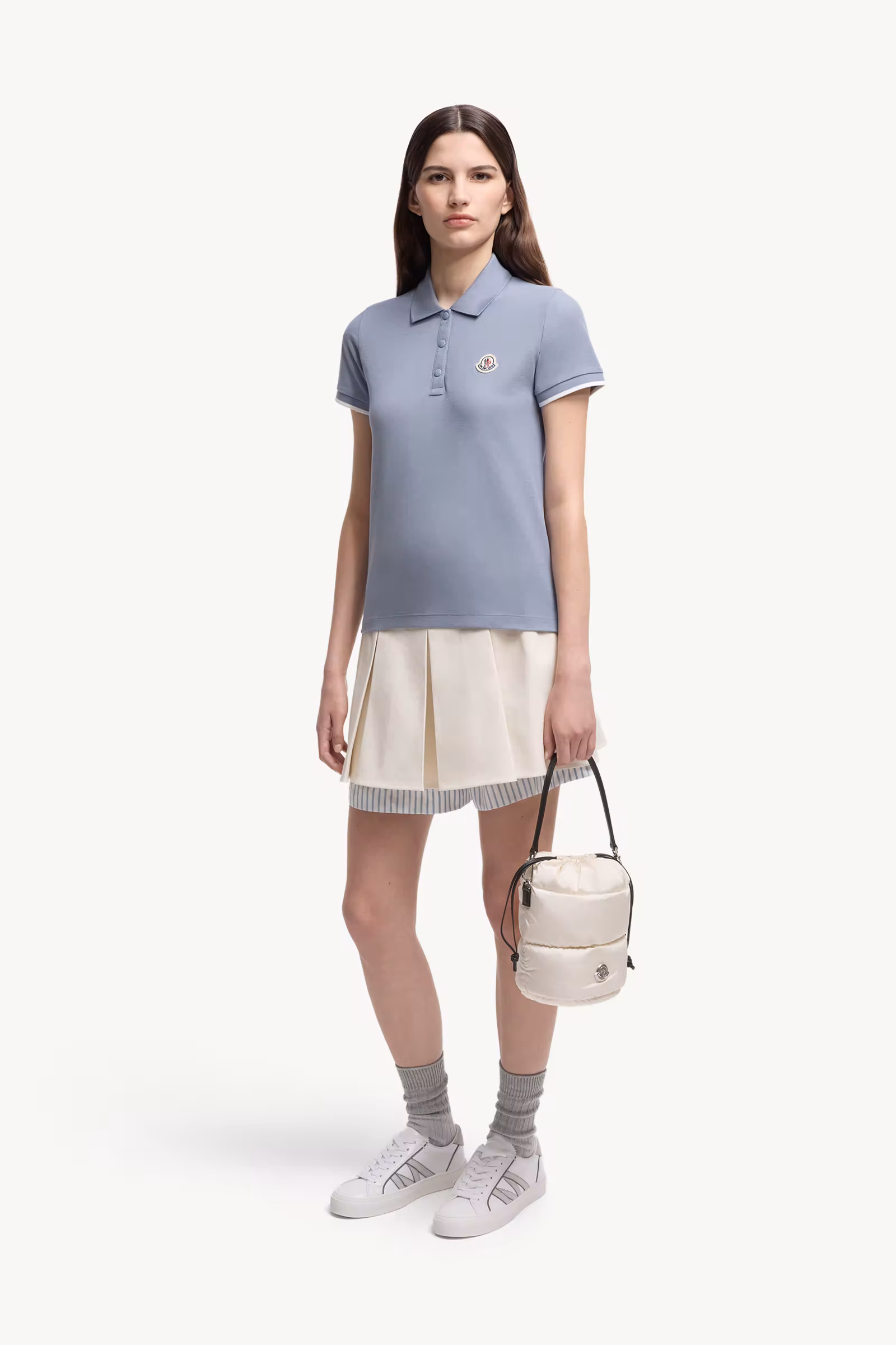 Logo Patch Cotton Piquet Polo Shirt