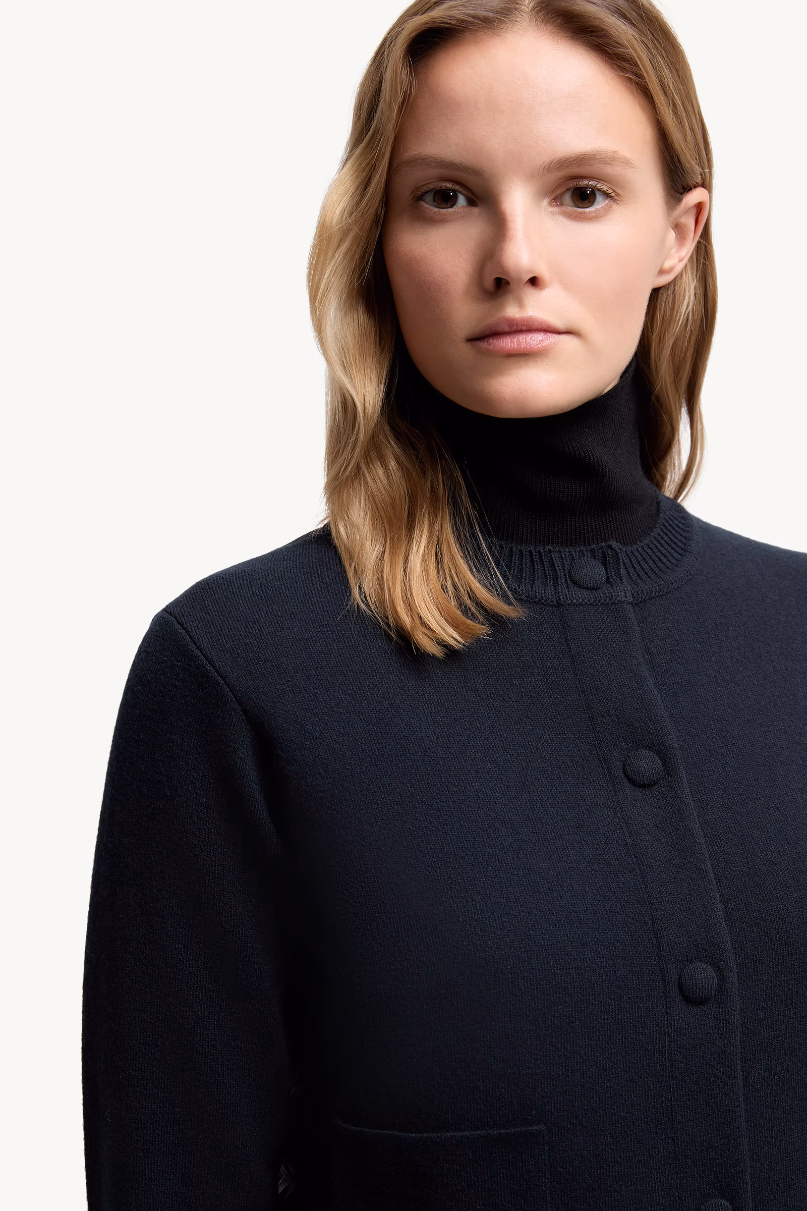 Padded Wool Cardigan