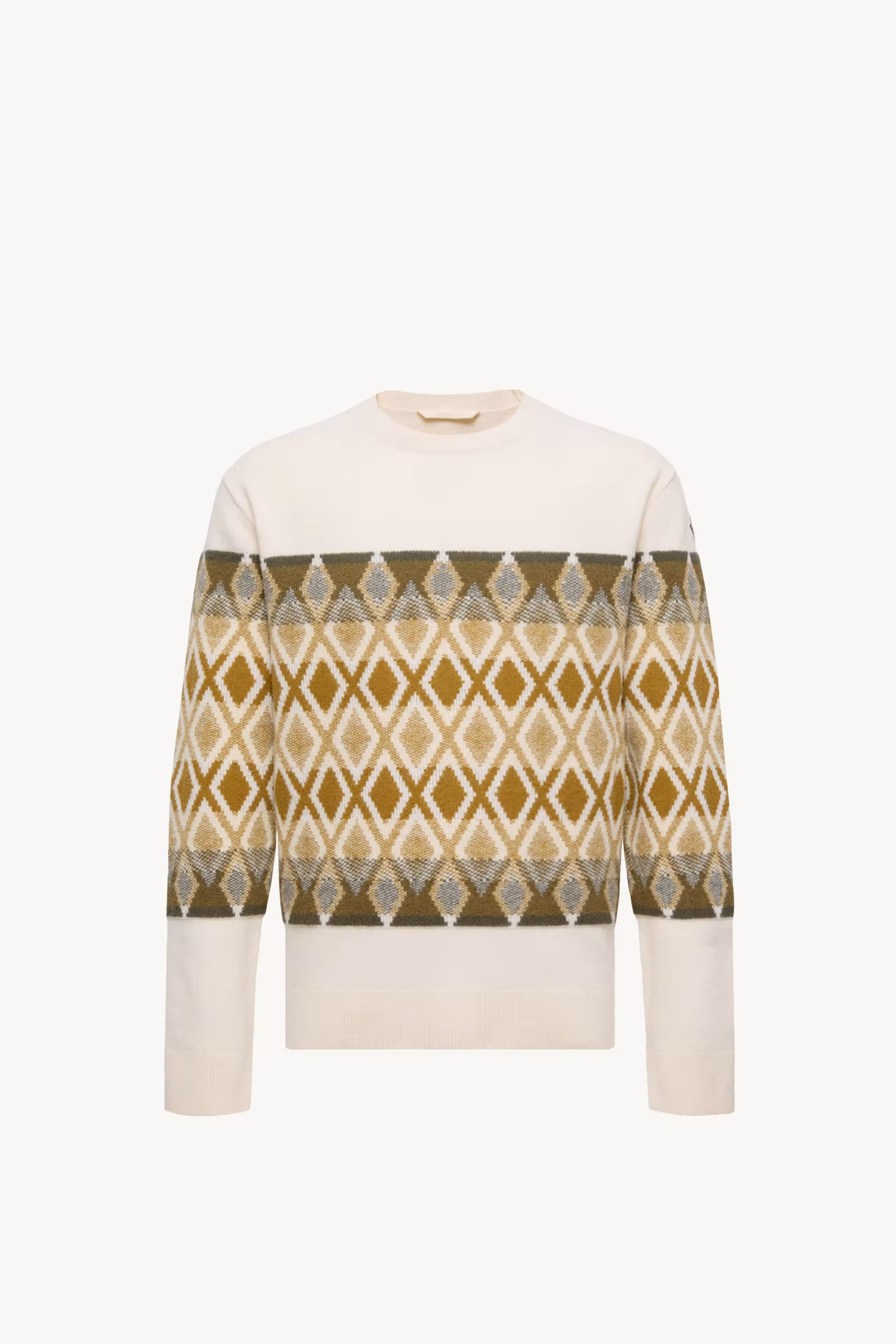 Rhombus Pattern Wool Sweater