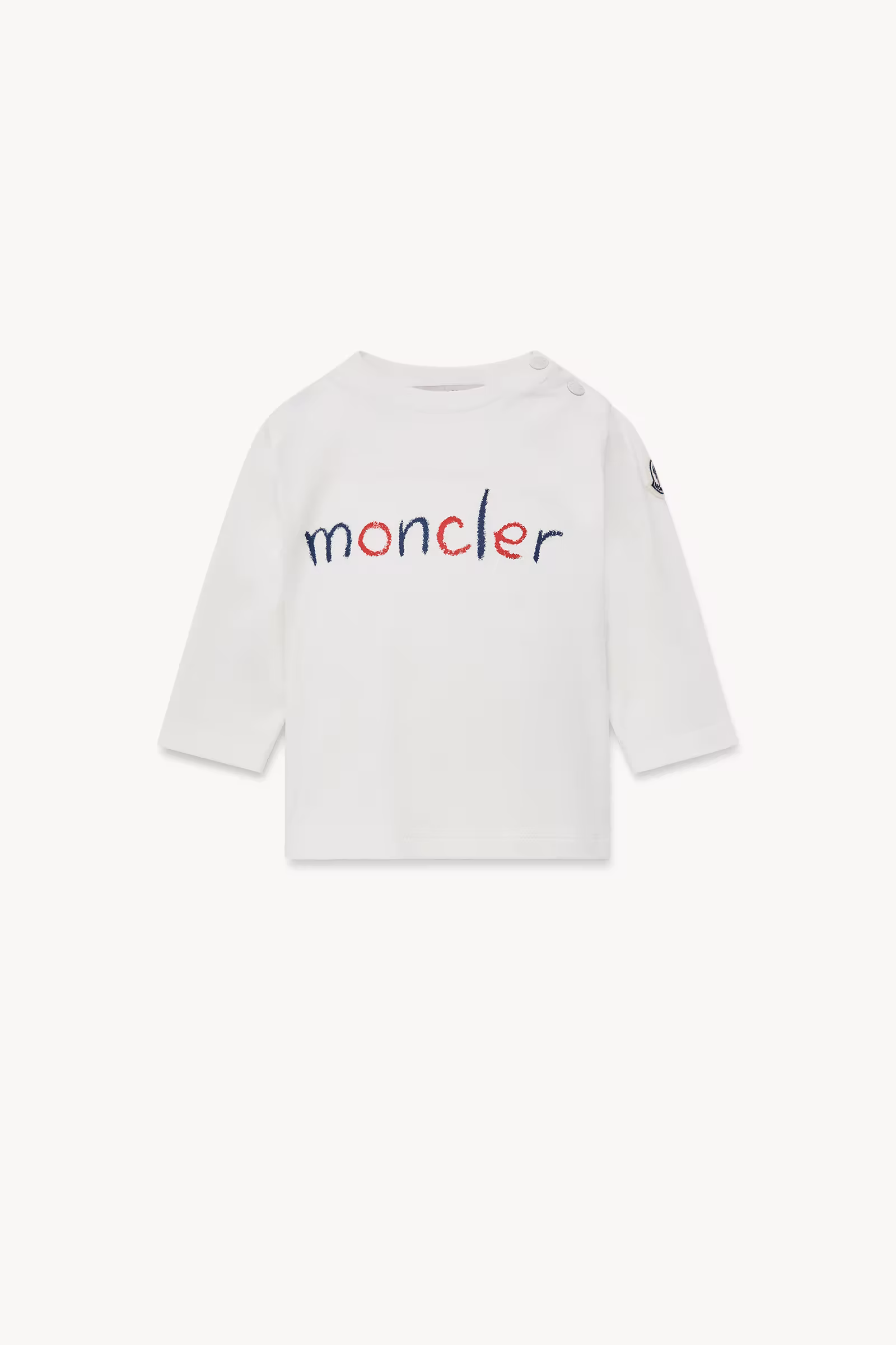 Scribble Logo Long Sleeve Cotton T-Shirt