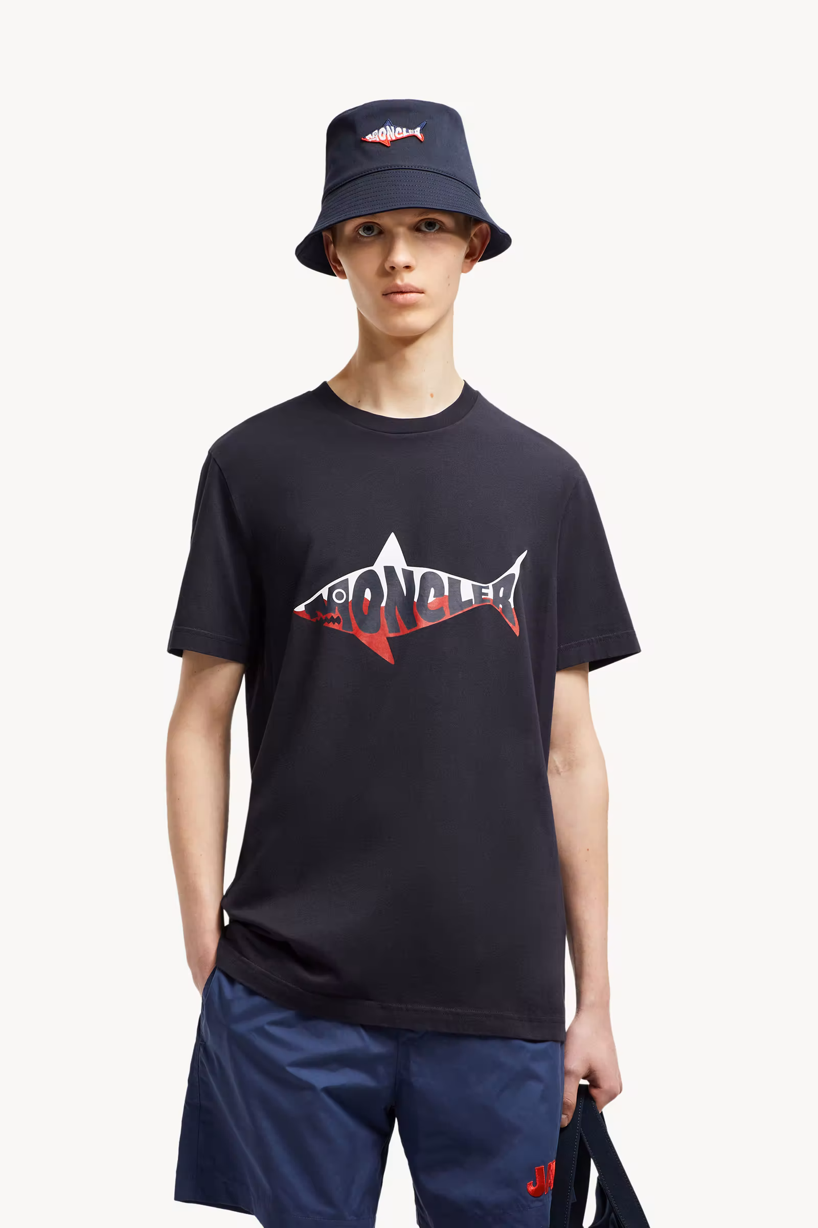 Shark Logo Cotton T-Shirt