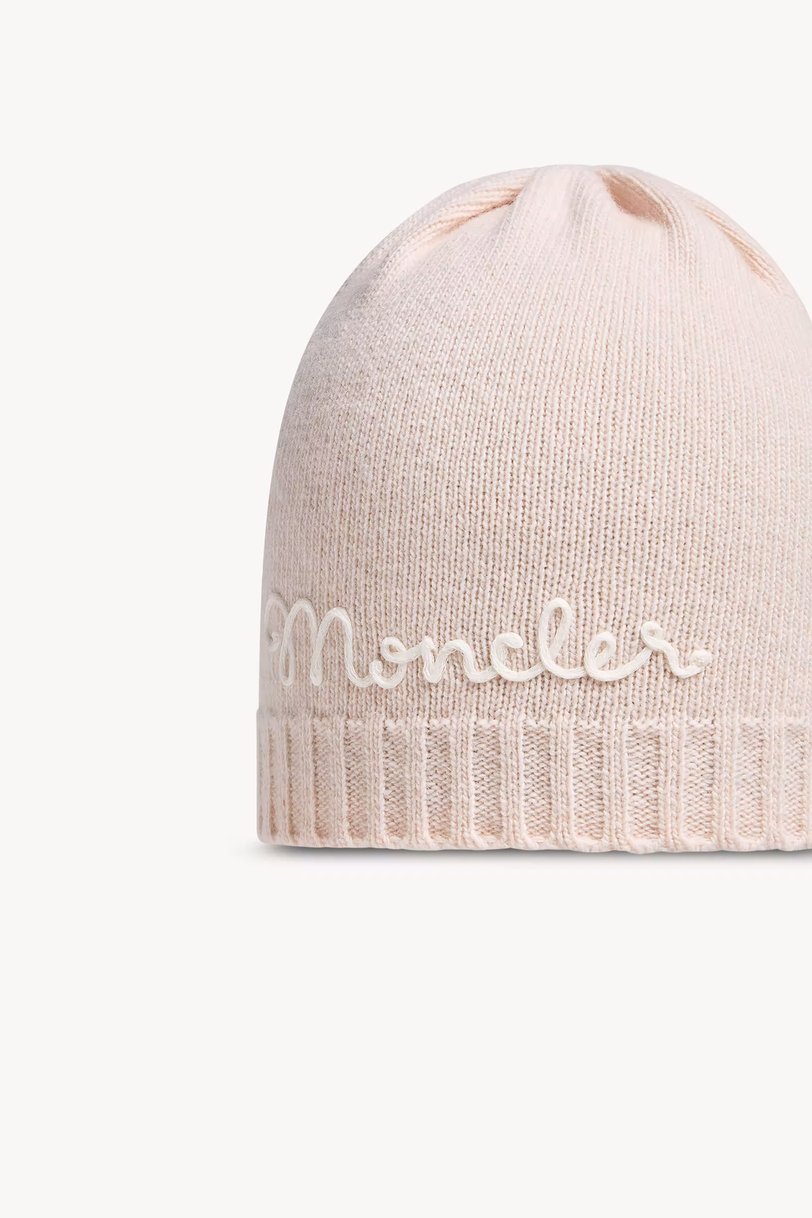 Embroidered Logo Wool & Cashmere Beanie