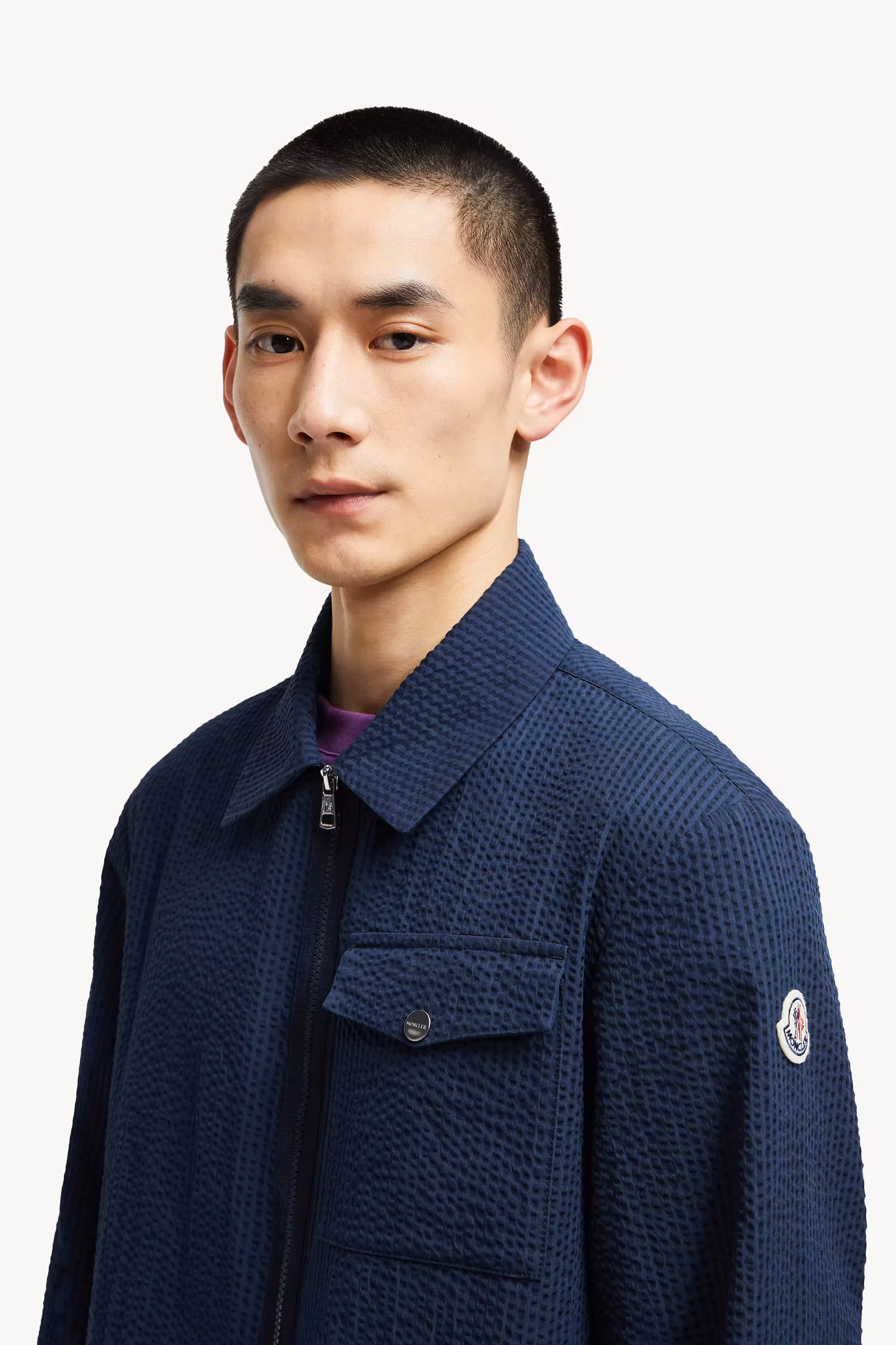 Seersucker Shirt Jacket