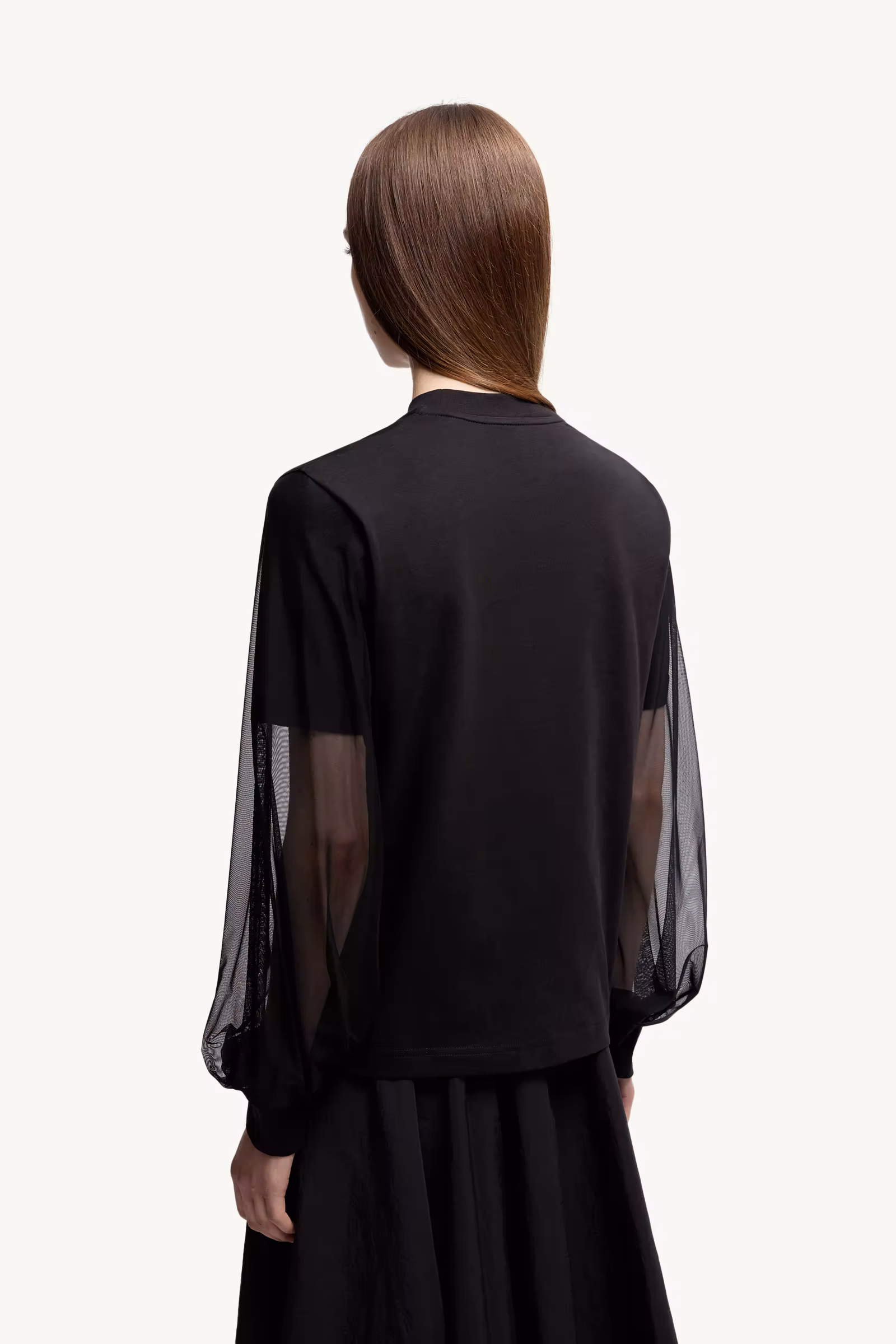 Tulle Long Sleeve Top