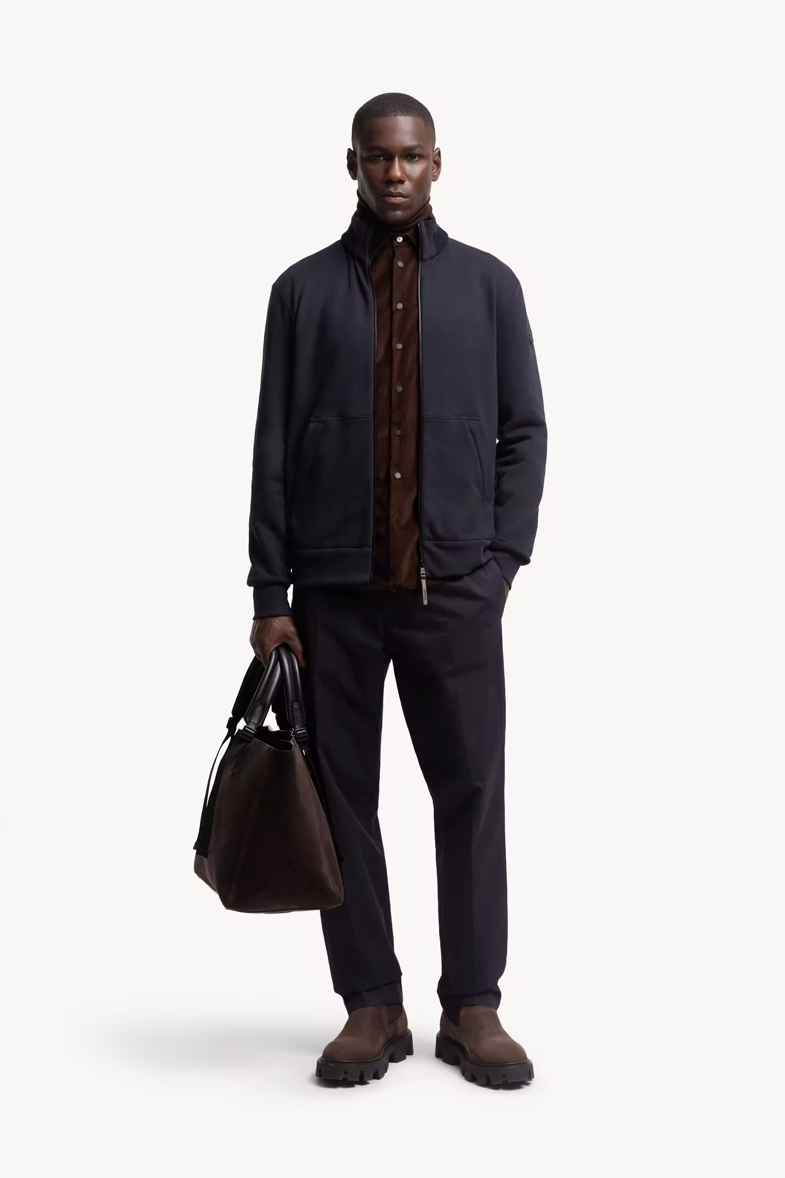 Cotton & Cashmere Zip-Up Sweatshirt