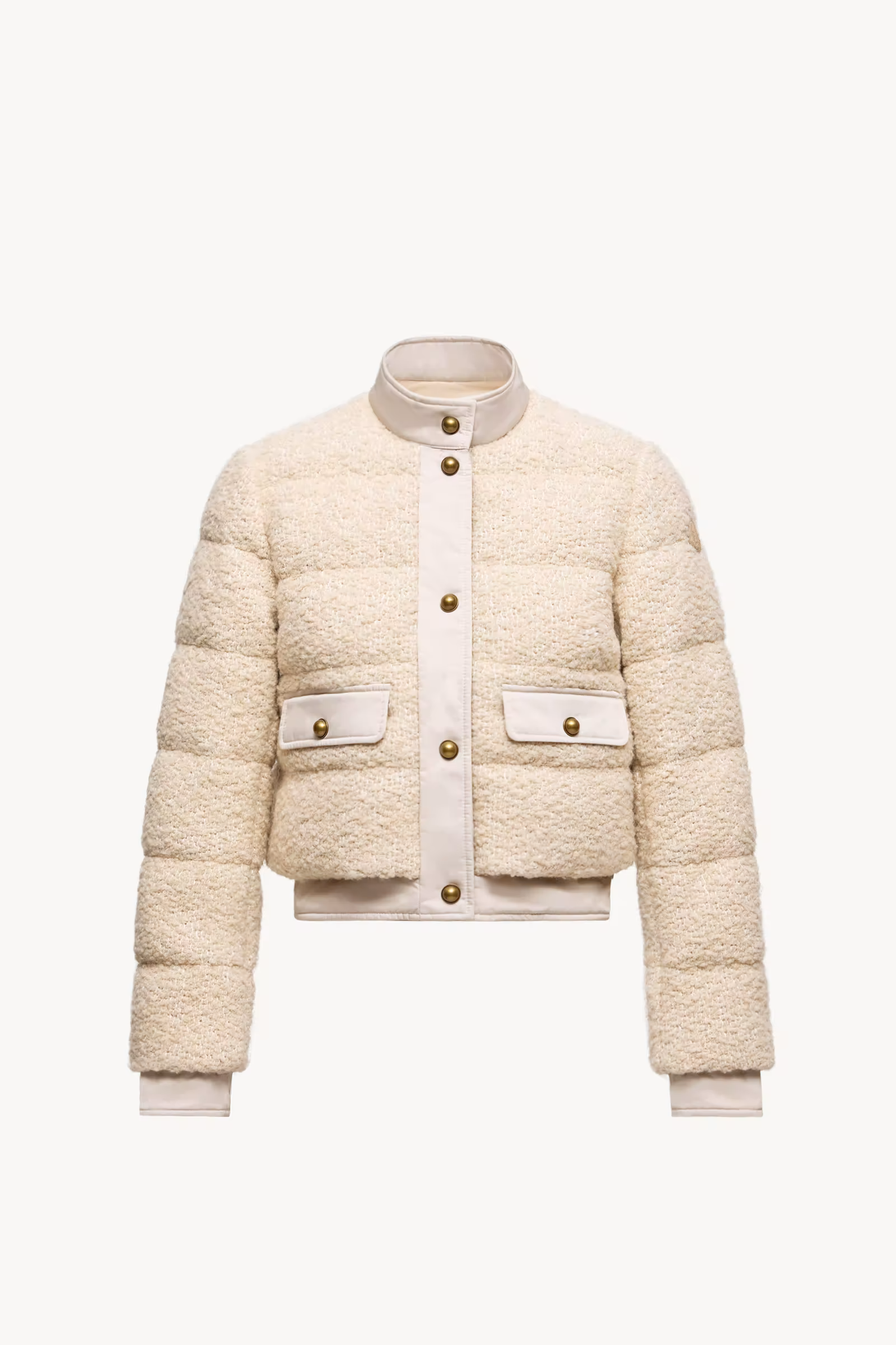 Blandy Wool Blend Bouclé Short Down Jacket