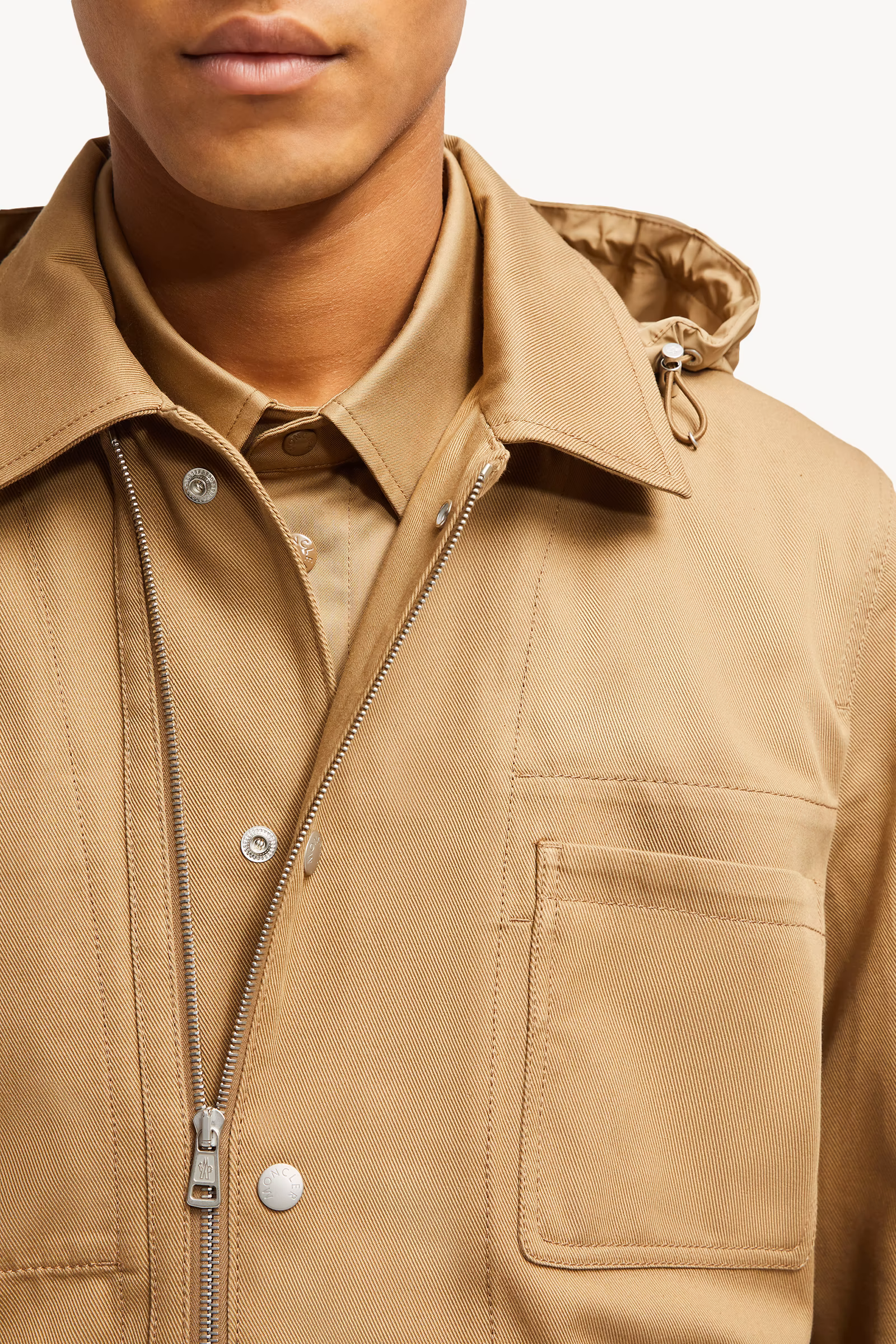 Guerledan Hooded Cotton Shirt Jacket
