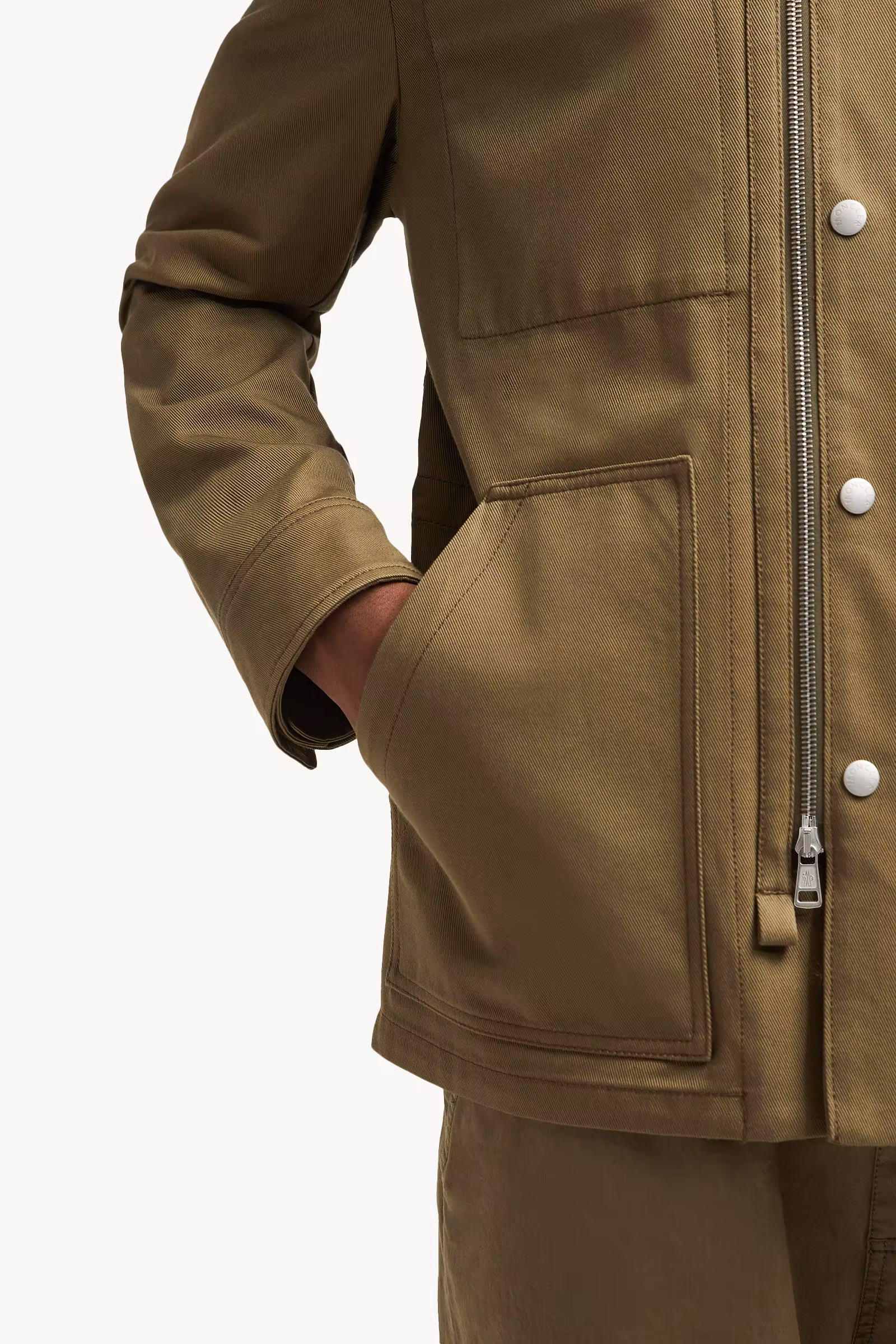 Guerledan Hooded Cotton Shirt Jacket