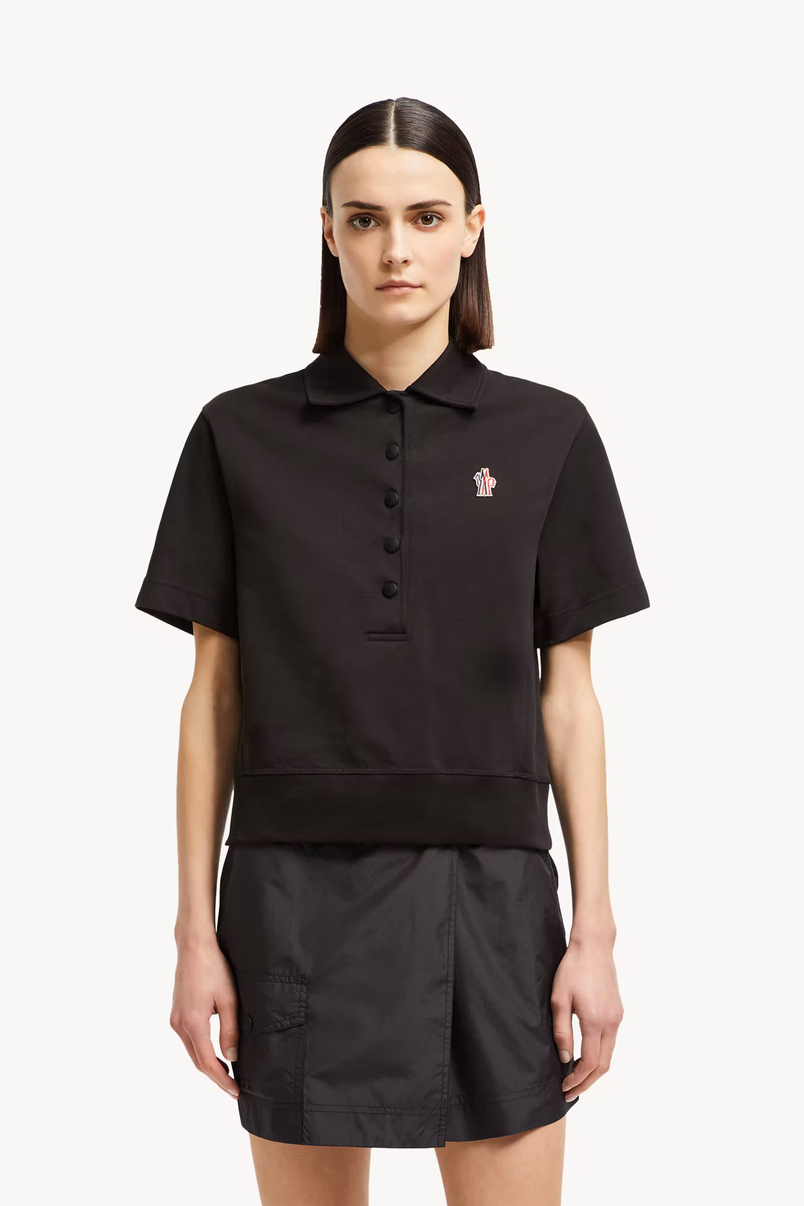 Logo Patch Cotton Polo Shirt