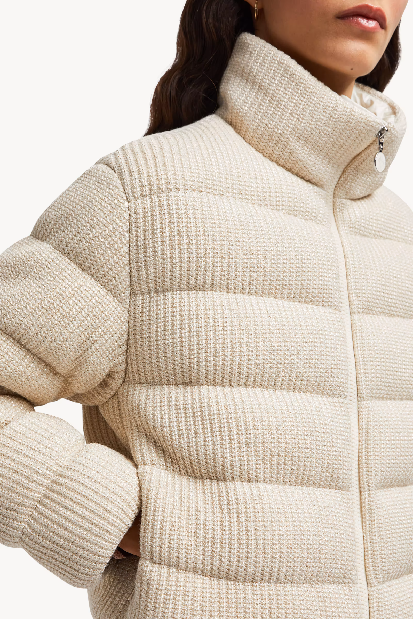 Thoiry Laminated Cotton Short Down Jacket
