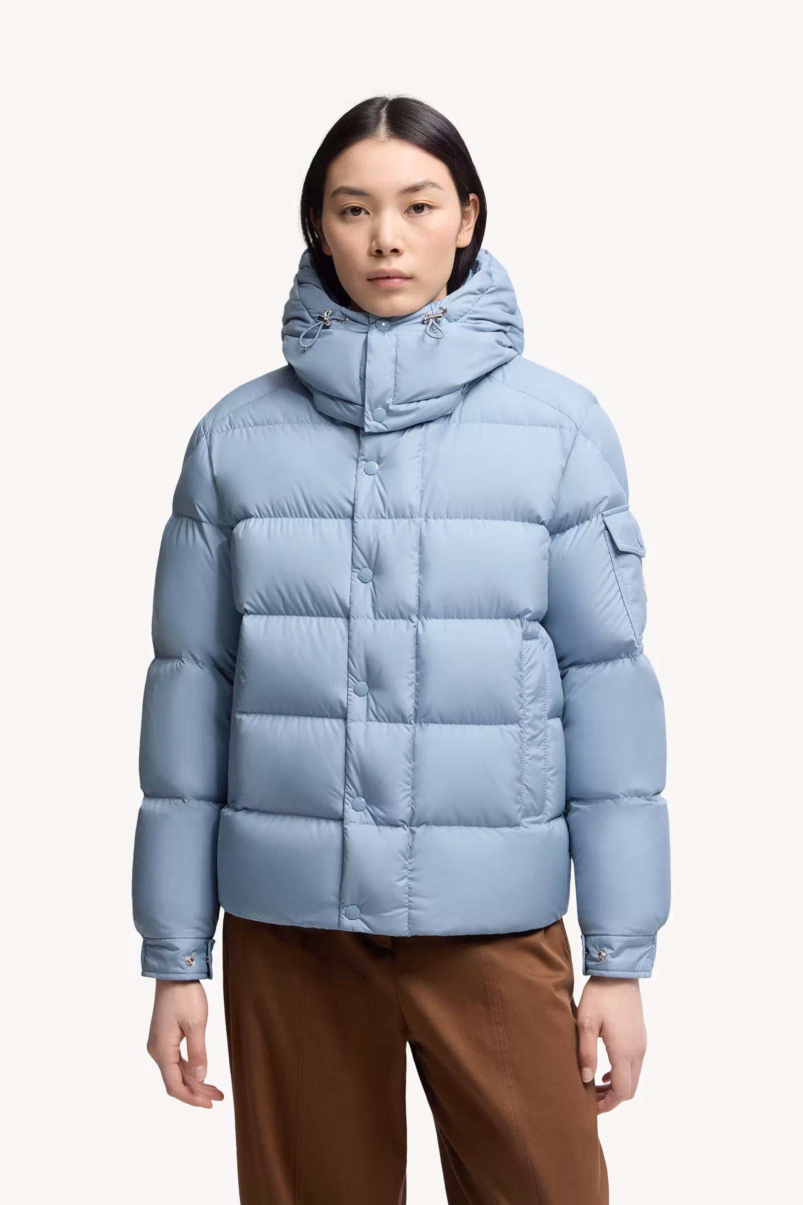 Moncler Maya 70 Hooded Short Down Jacket