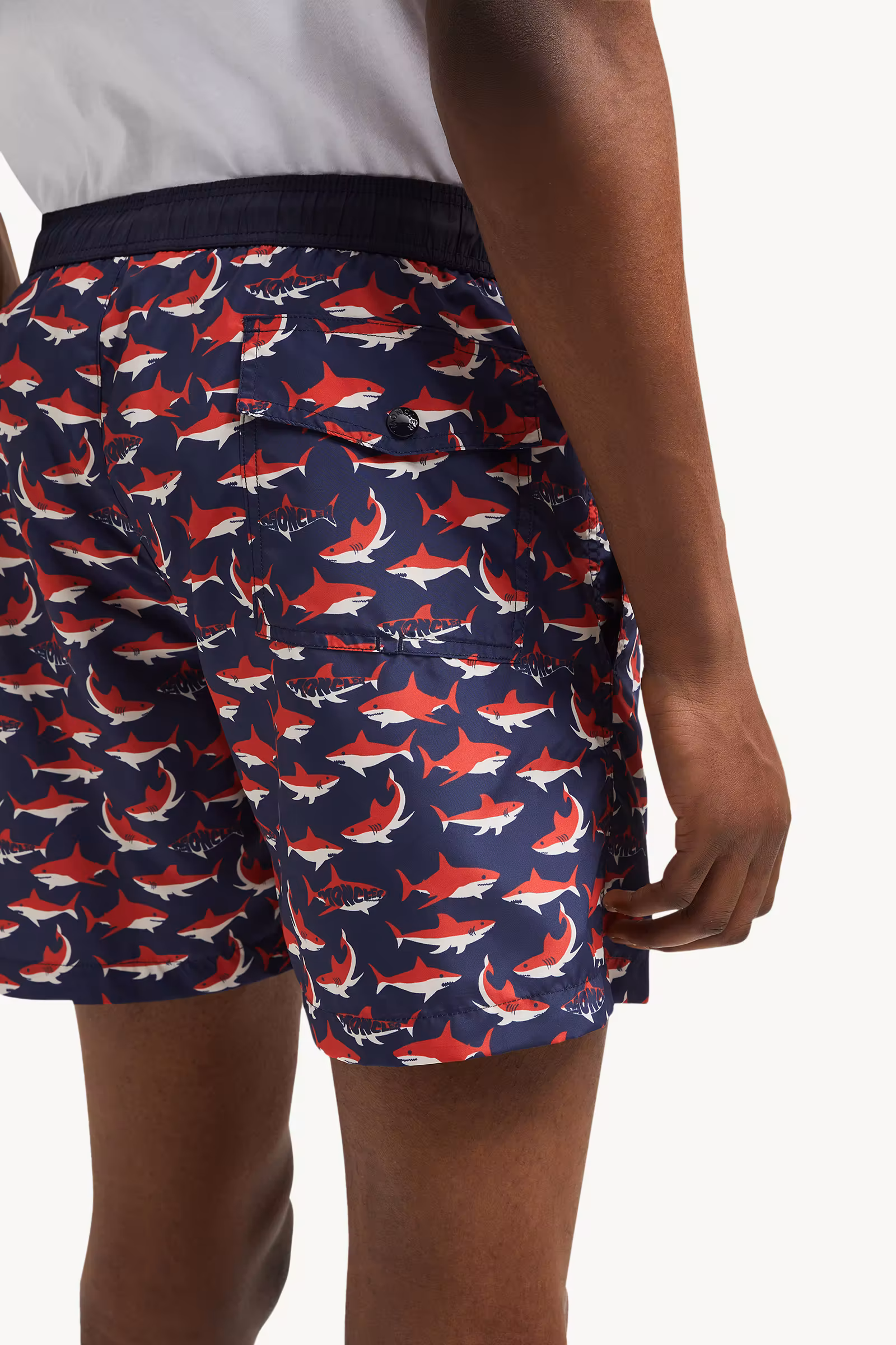 Shark Print Swim Shorts