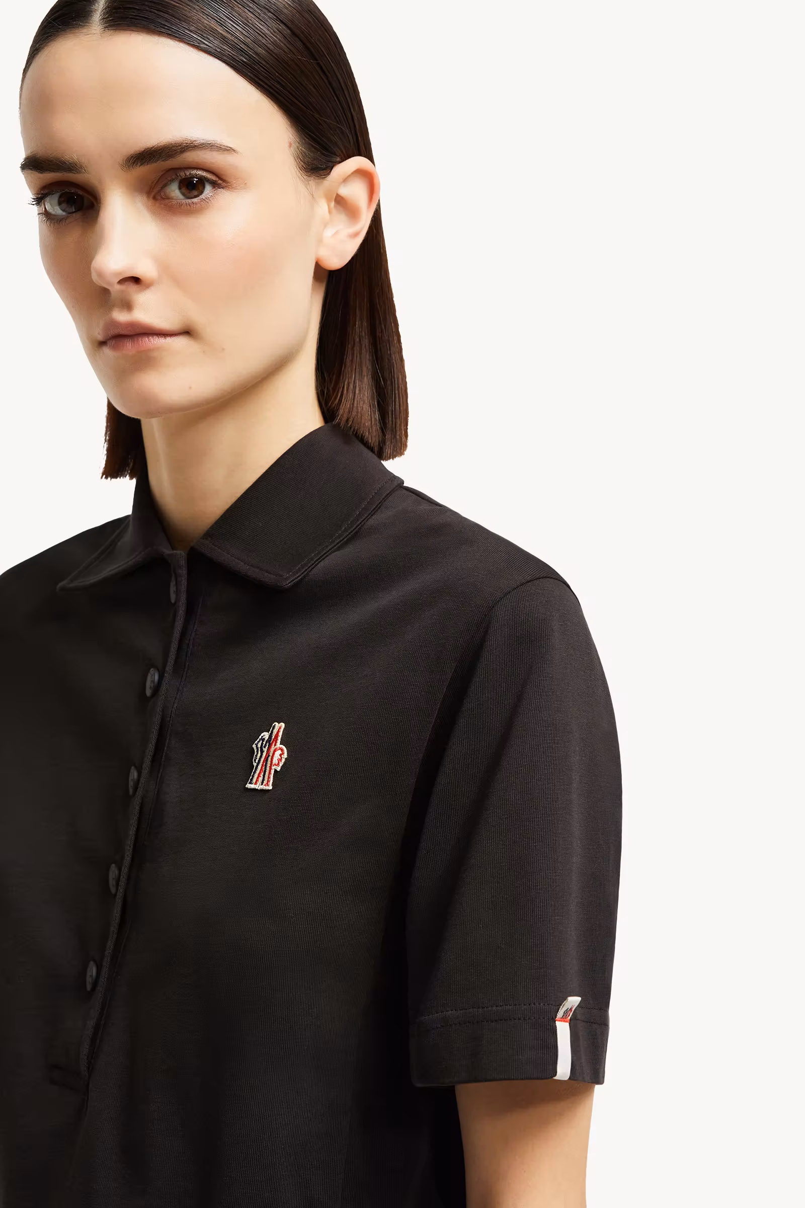 Logo Patch Cotton Polo Shirt