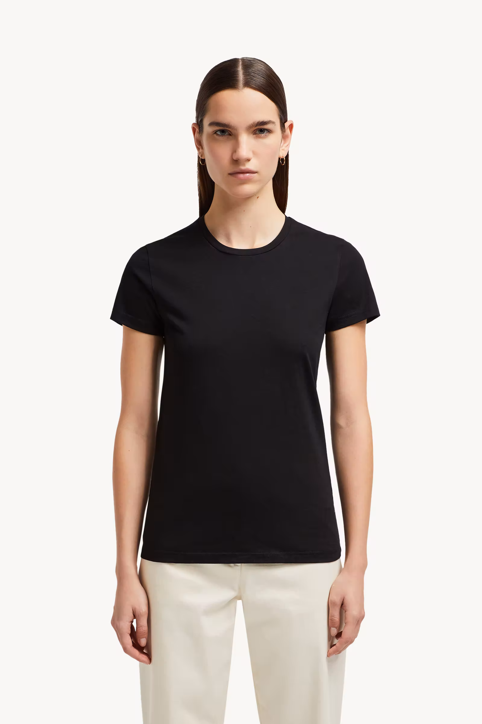 Logo Patch Cotton Jersey T-Shirt