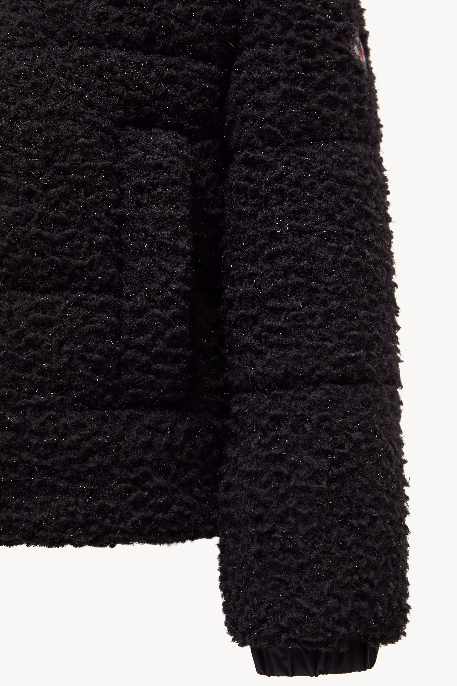 Zambaga Metallic Teddy Hooded Down Jacket