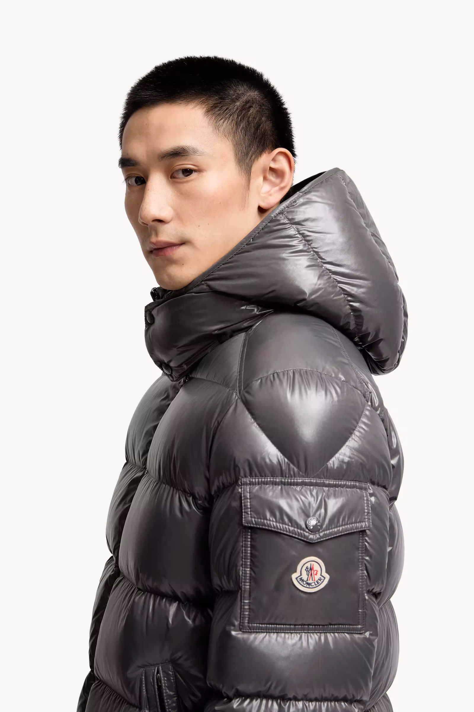 Moncler Maya Hooded Short Down Jacket